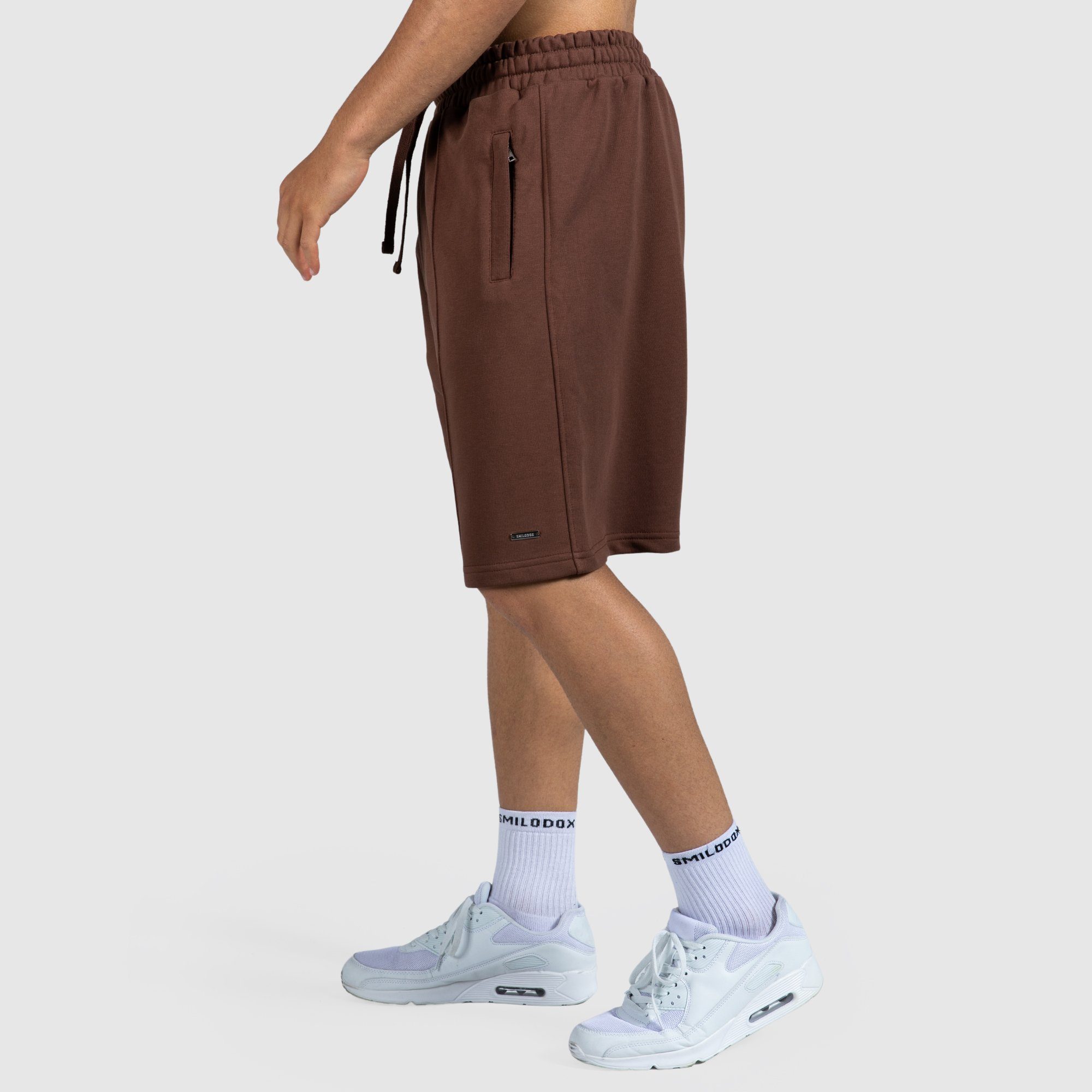 Smilodox Shorts Davin Oversize, Baumwolle 100% Braun