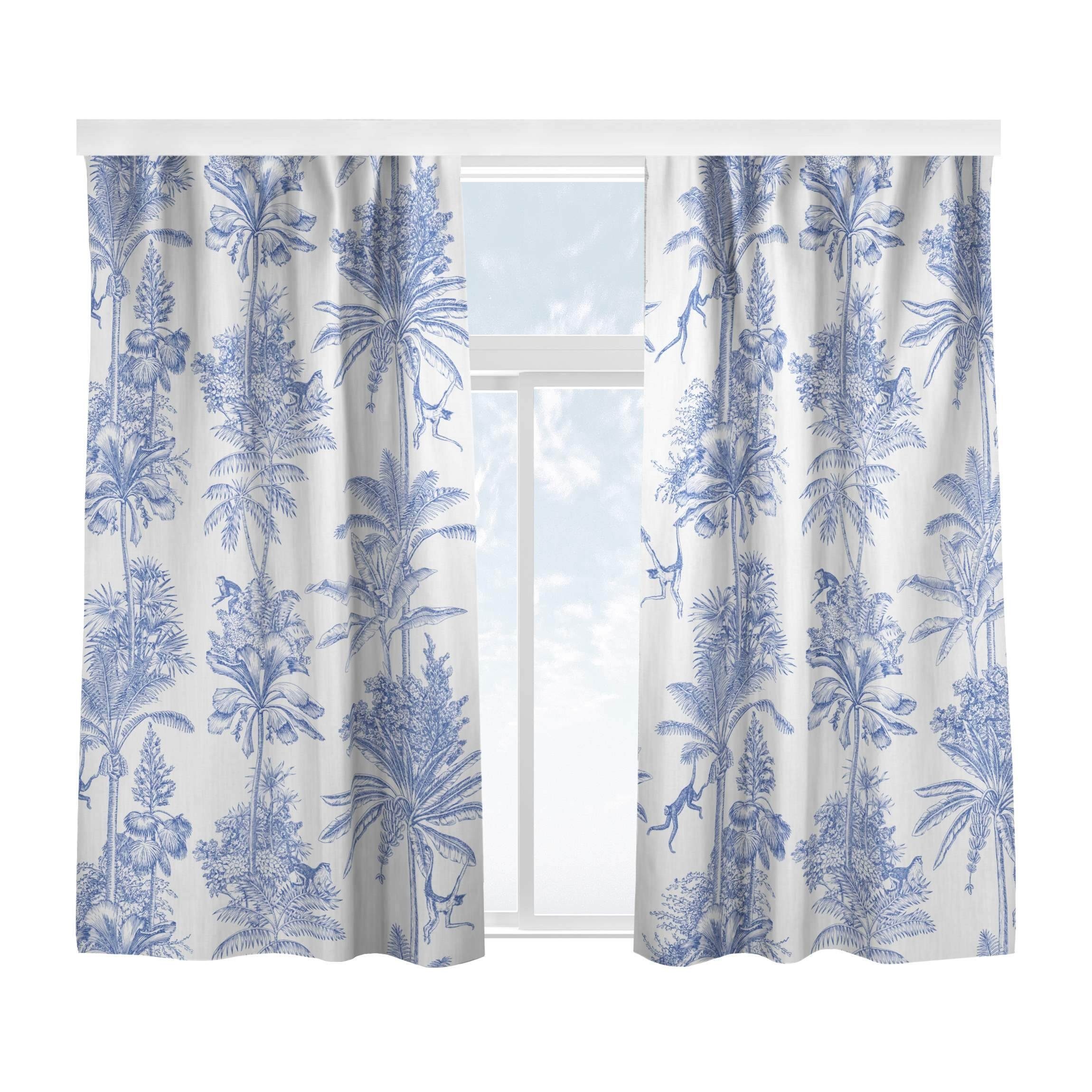 Bilderdepot24 Vorhang Gardine Natur Tropisch Kupferstichanmutung günstig online kaufen