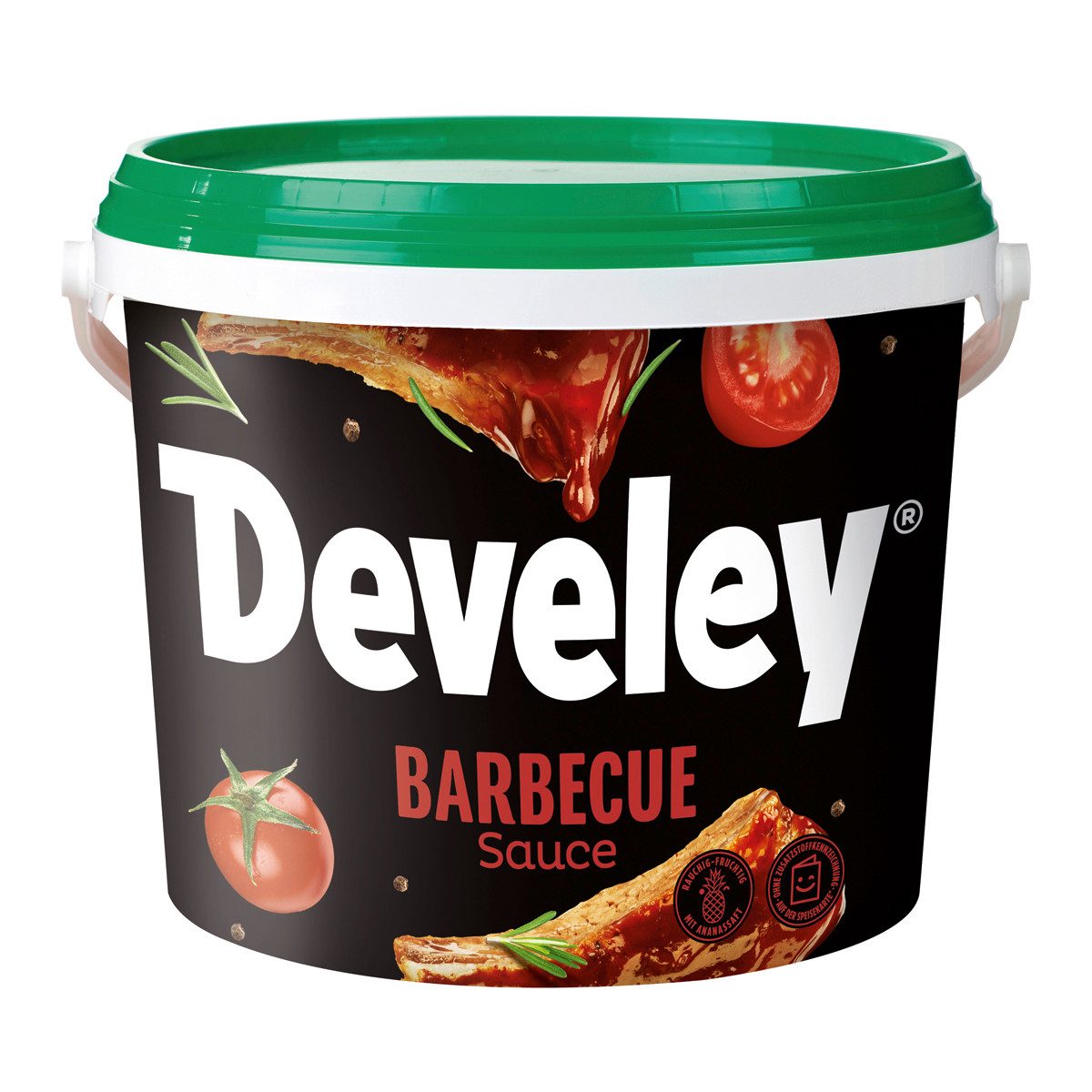 Develey Saucen, Develey Barbecue Sauce kraeftig wuerzig im grossen Vorratseimer 5000g