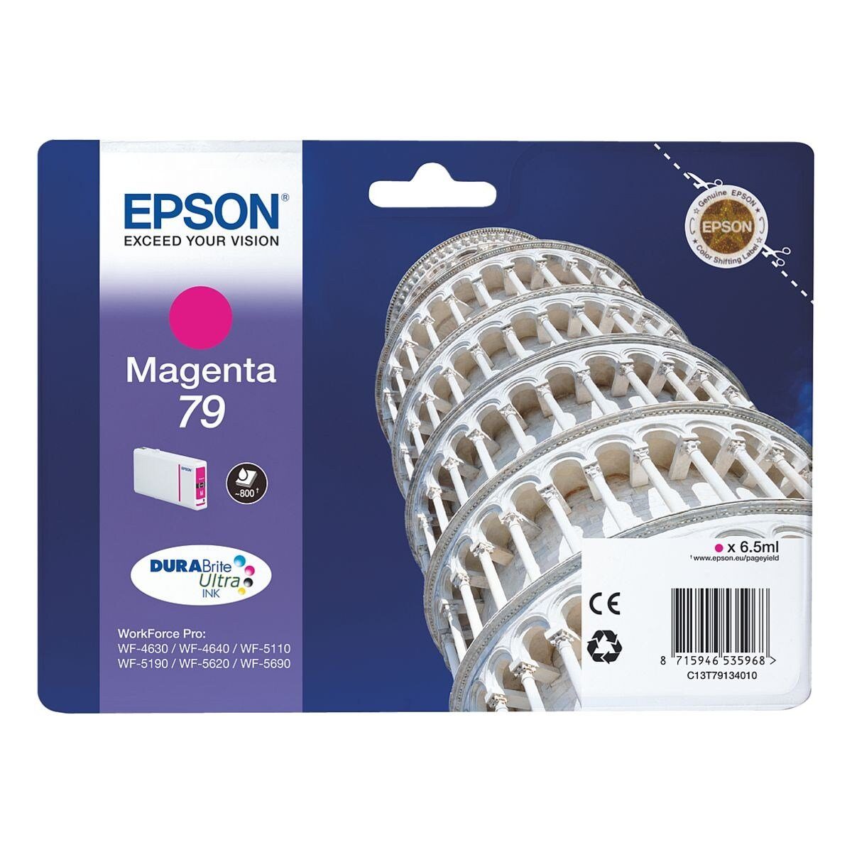 Epson T7913 Tintenpatrone (Original Druckerpatrone, magenta)