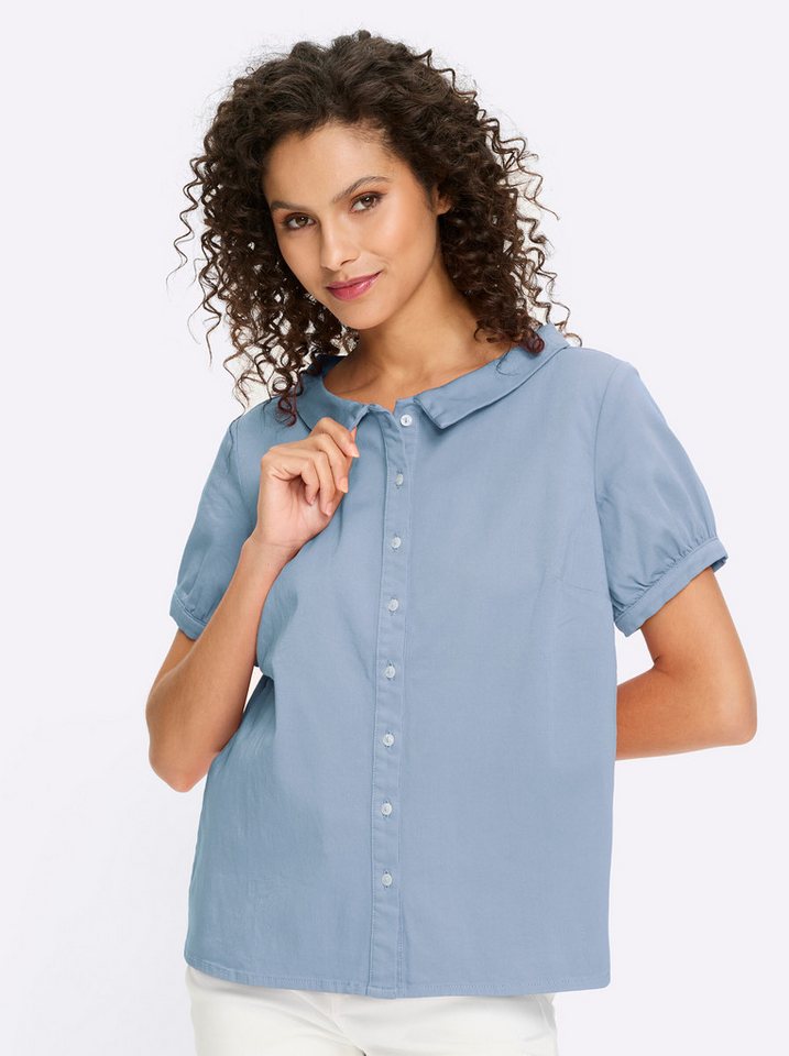heine Klassische Bluse Bluse Kurzarm