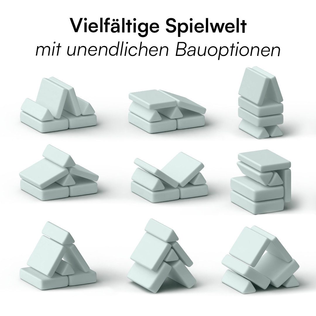 Bellabino Kindersofa Nile aus Schaumstoff Teilen, modulare Kinderspielcouch aus Cord, Türkis, Mini-Variante für Kleinkinder, Cordbezug abnehmbar & waschbar, 130 – Bild 4 von 5