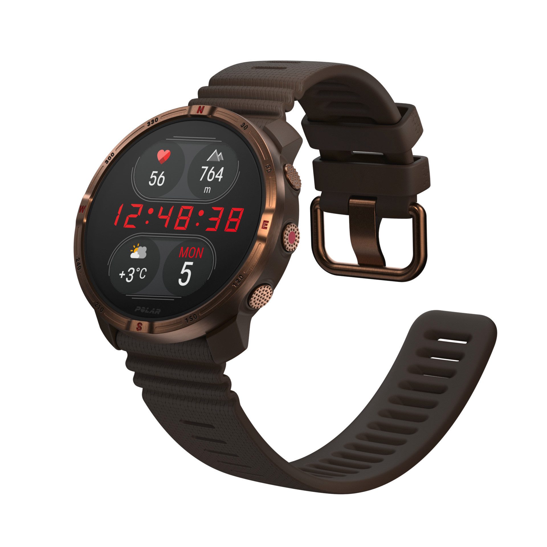 Polar GRIT X2 Smartwatch (3,25 cm/1,28 Zoll, Proprietär)