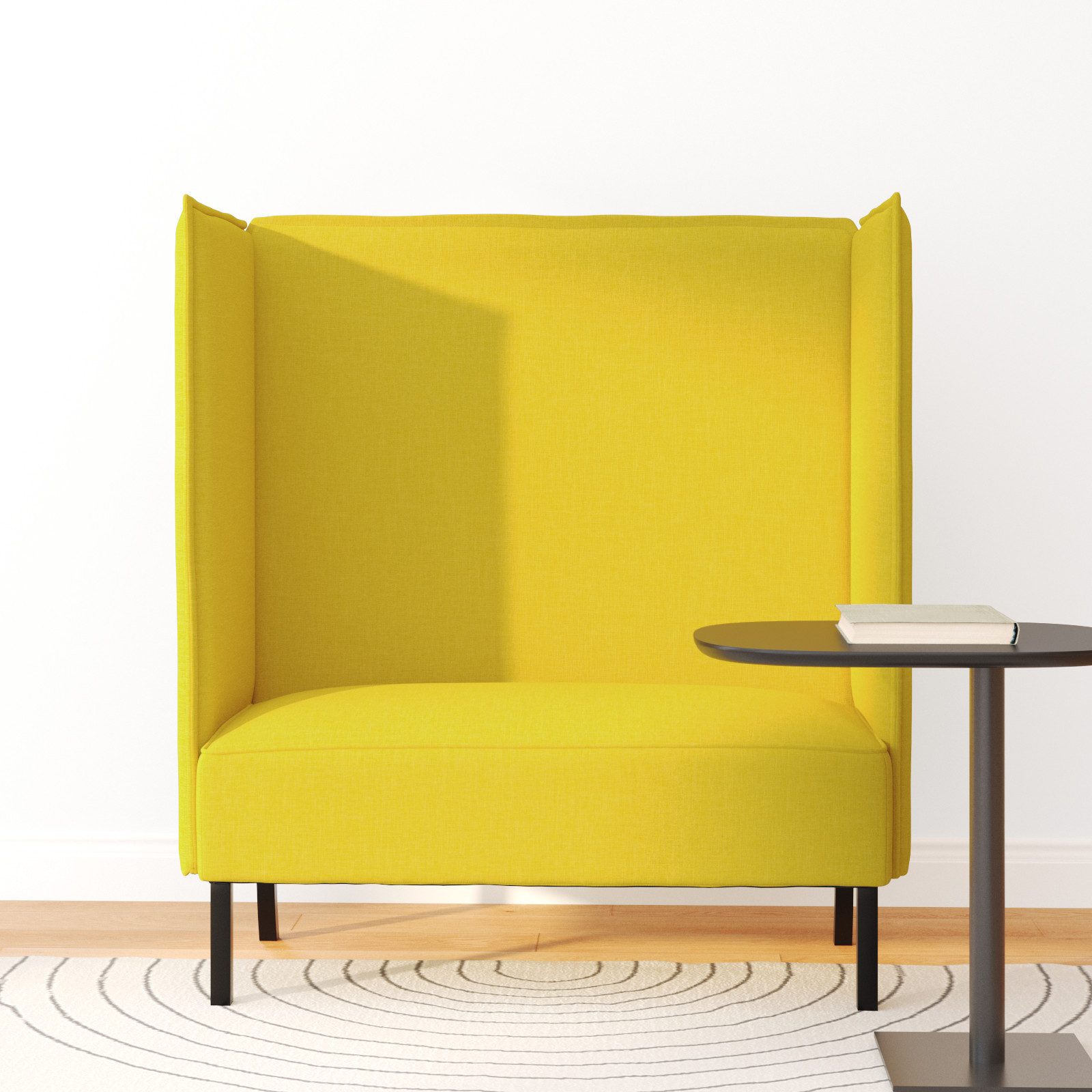 vidaXL Sofa Hochlehnsessel Hellgelb 109x56x121 cm günstig online kaufen