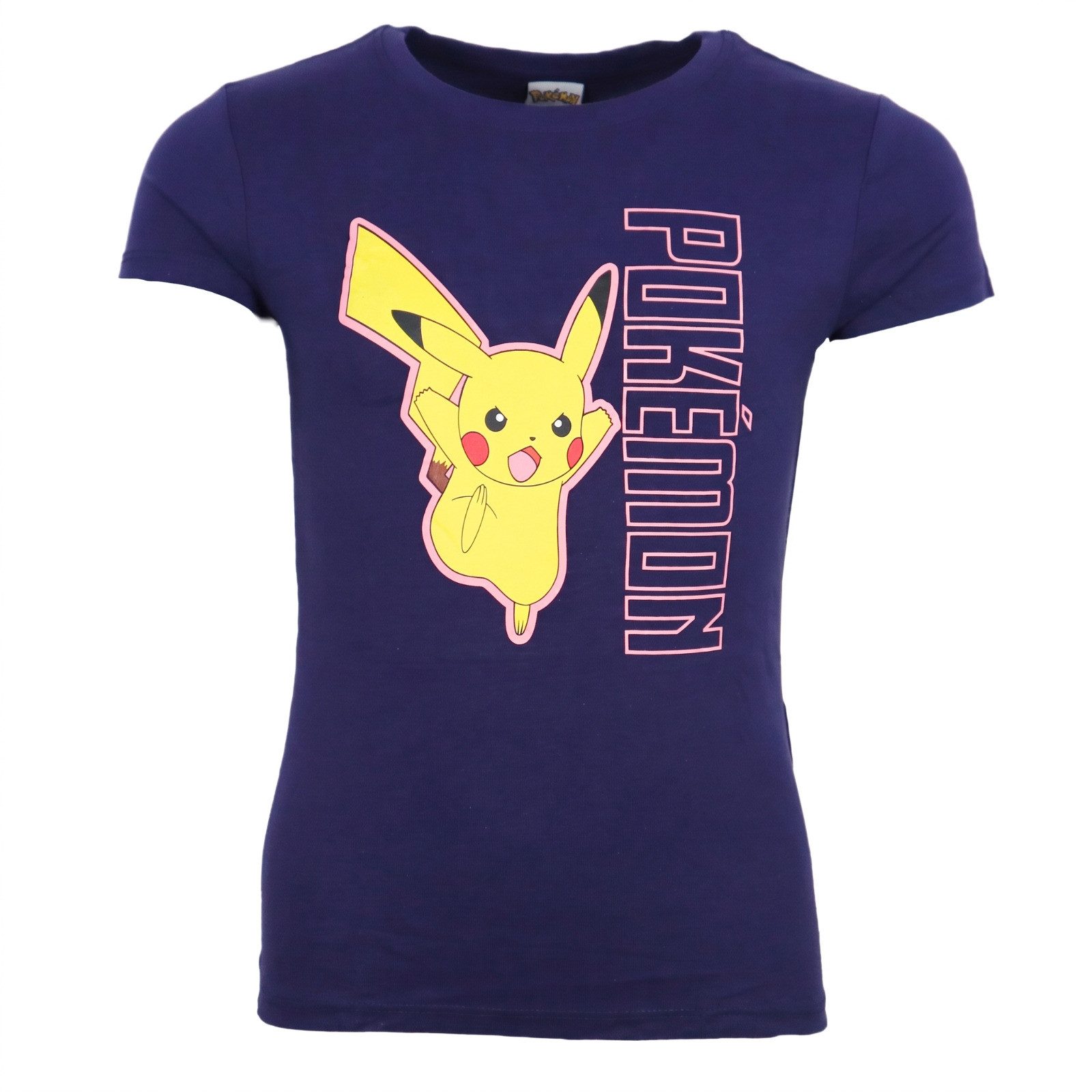 POKÉMON Print-Shirt Pokemon Pikachu Kinder T-Shirt Kurzarm Shirt Baumwolle Gr. 110/116 100% Baumwolle