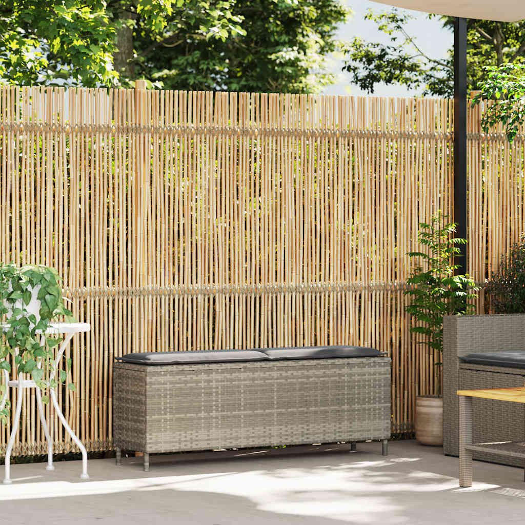vidaXL Gartenbank Gartenbank mit Kissen Hellgrau günstig online kaufen