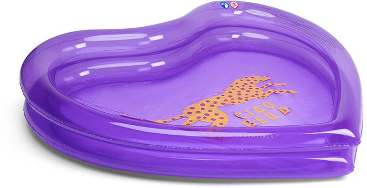 Swim Essentials Pool Heart Shaped Swimming Pool 150 cm Purple, Swimmingpool Planschbecken