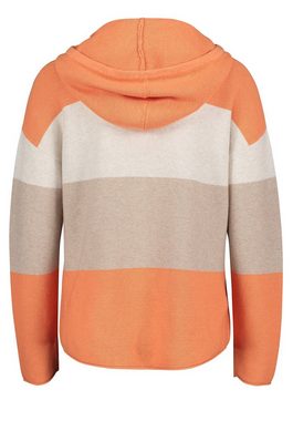 Betty&Co Strickpullover mit Kapuze Color Blocking