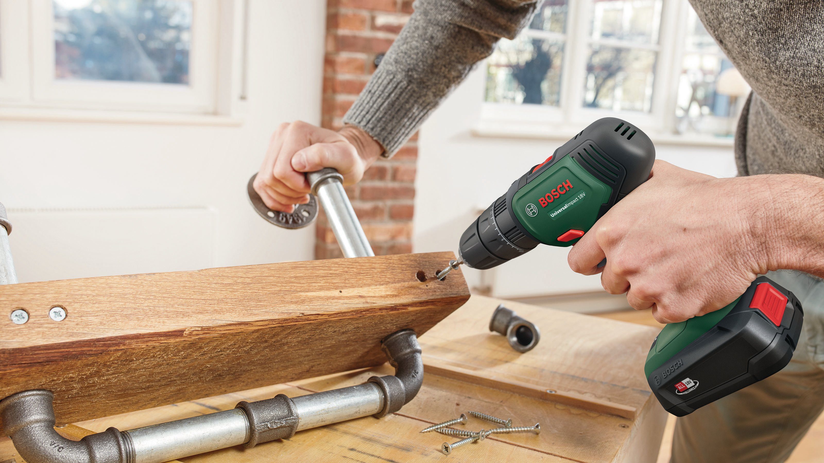 Bosch Home & Garden Akku-Schlagbohrschrauber UniversalImpact günstig online kaufen