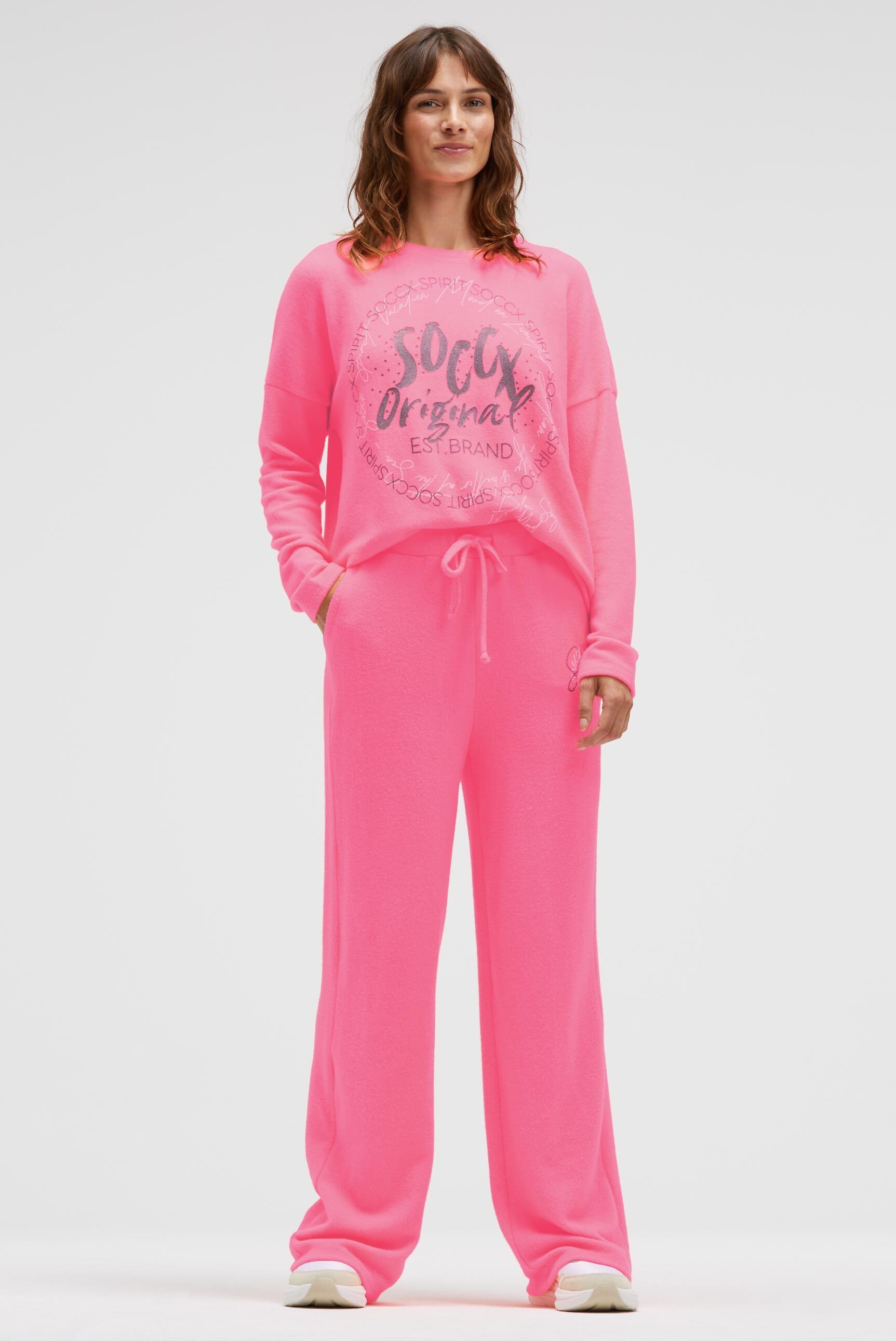 SOCCX Strickhose mit Elastikbund