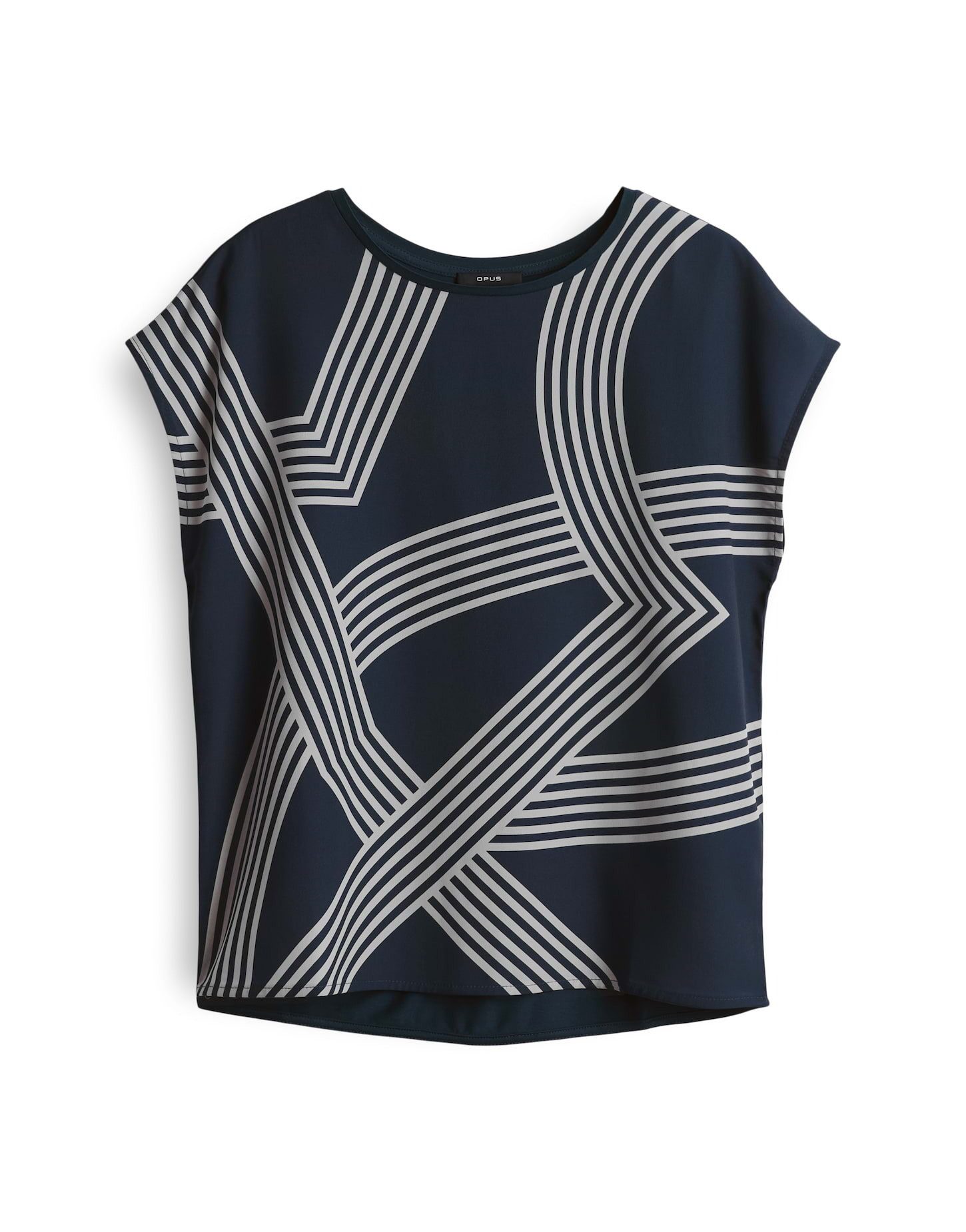 OPUS Print-Shirt SABETHI PRINT Ecovero Viscose, grafisches Muster, überschn günstig online kaufen