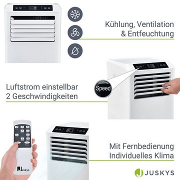 Juskys Klimagerät MK950W2, Klimaanlage mit Fernbedienung, Timer und Temperatureinstellung