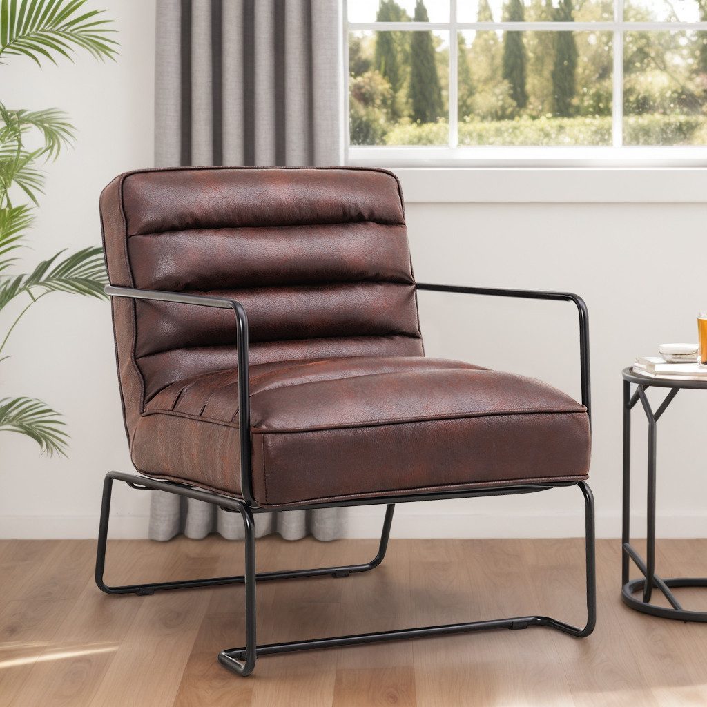 DARDVORLAG Sessel Einzelsofa, Polstersessel mit Kunstleder, günstig online kaufen