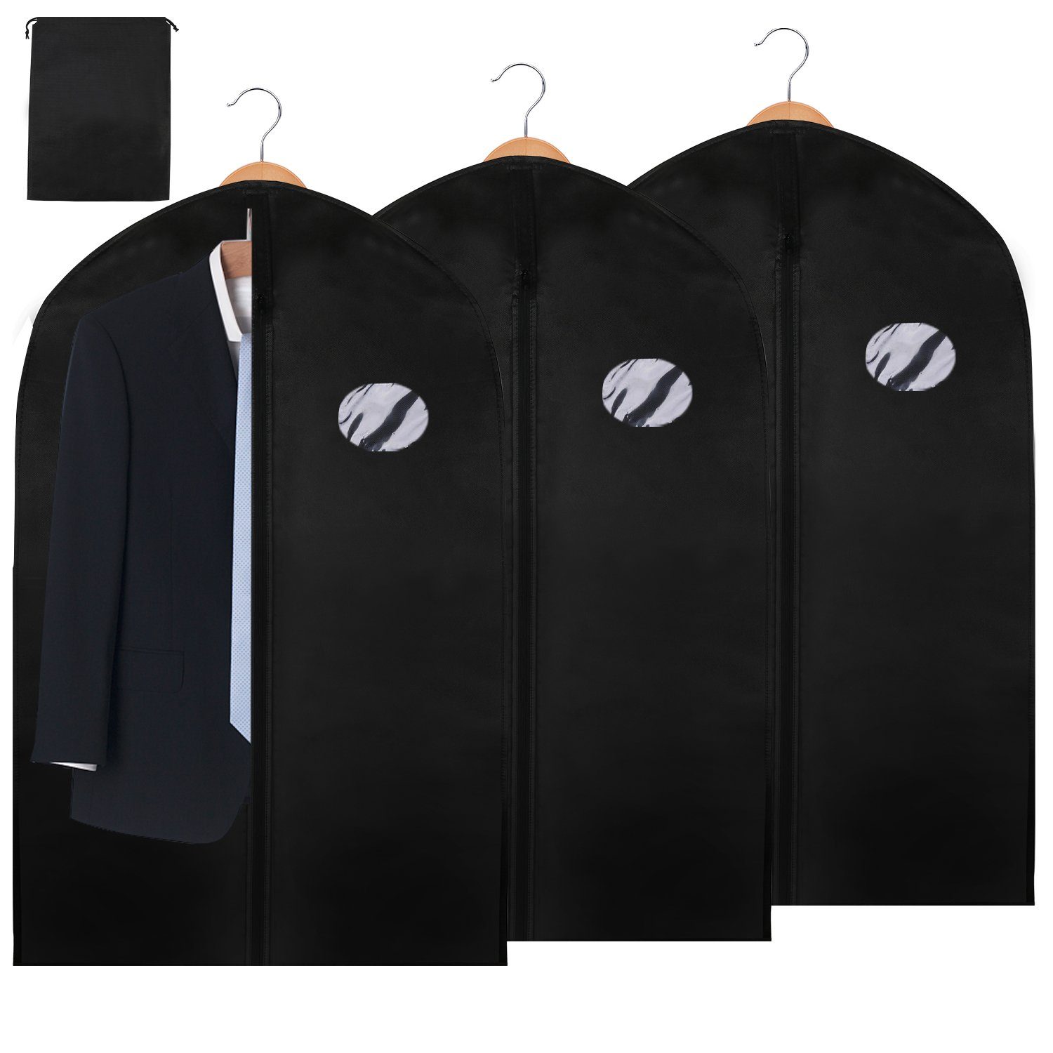 Kleiderhülle Schutzhülle mit Kleidersack 3St. Gimisgu Sitzsack 100 60 cm Schuhtasche x
