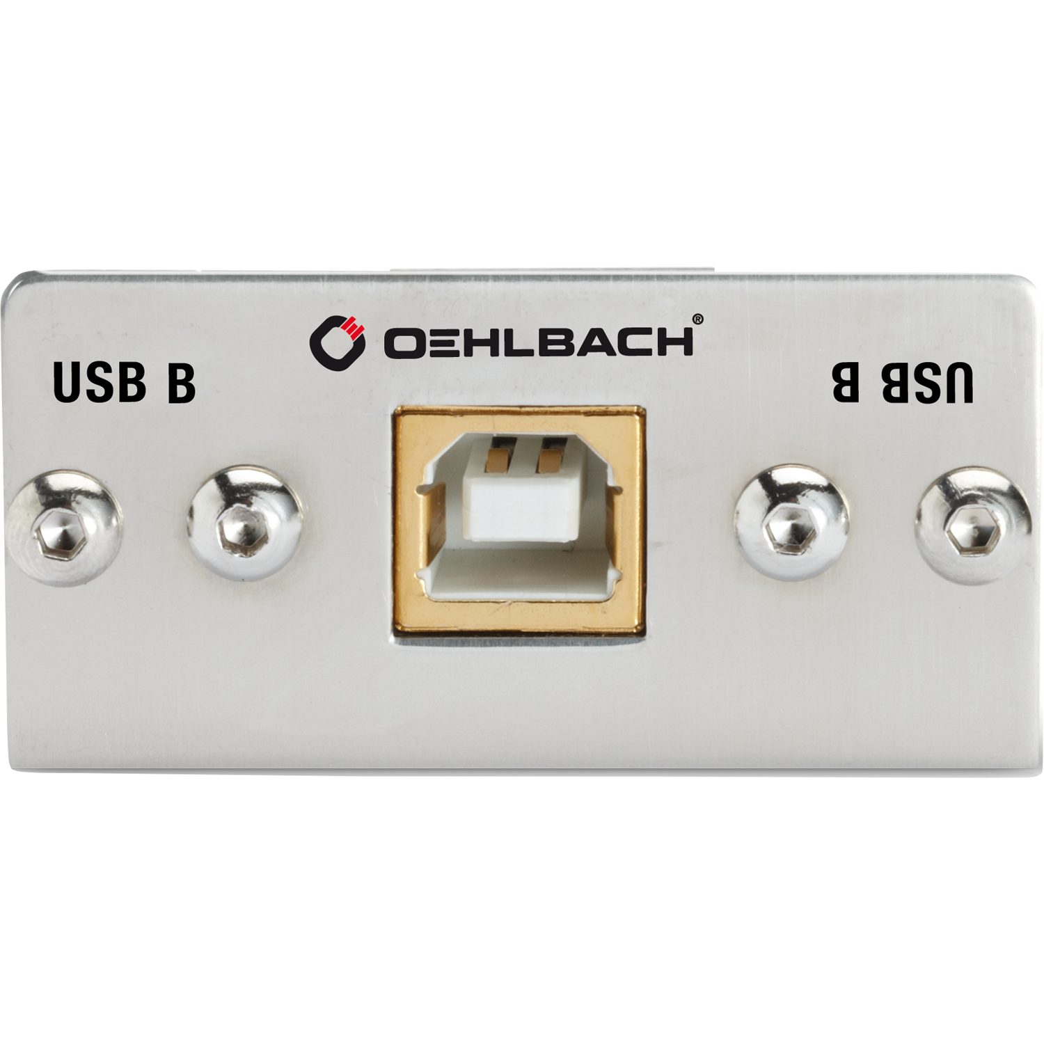 Oehlbach MMT-C USB.2 B/B USB-2.0-B/B-Multimedia Einsatz mit Kabelpeitsche USB-Adapter