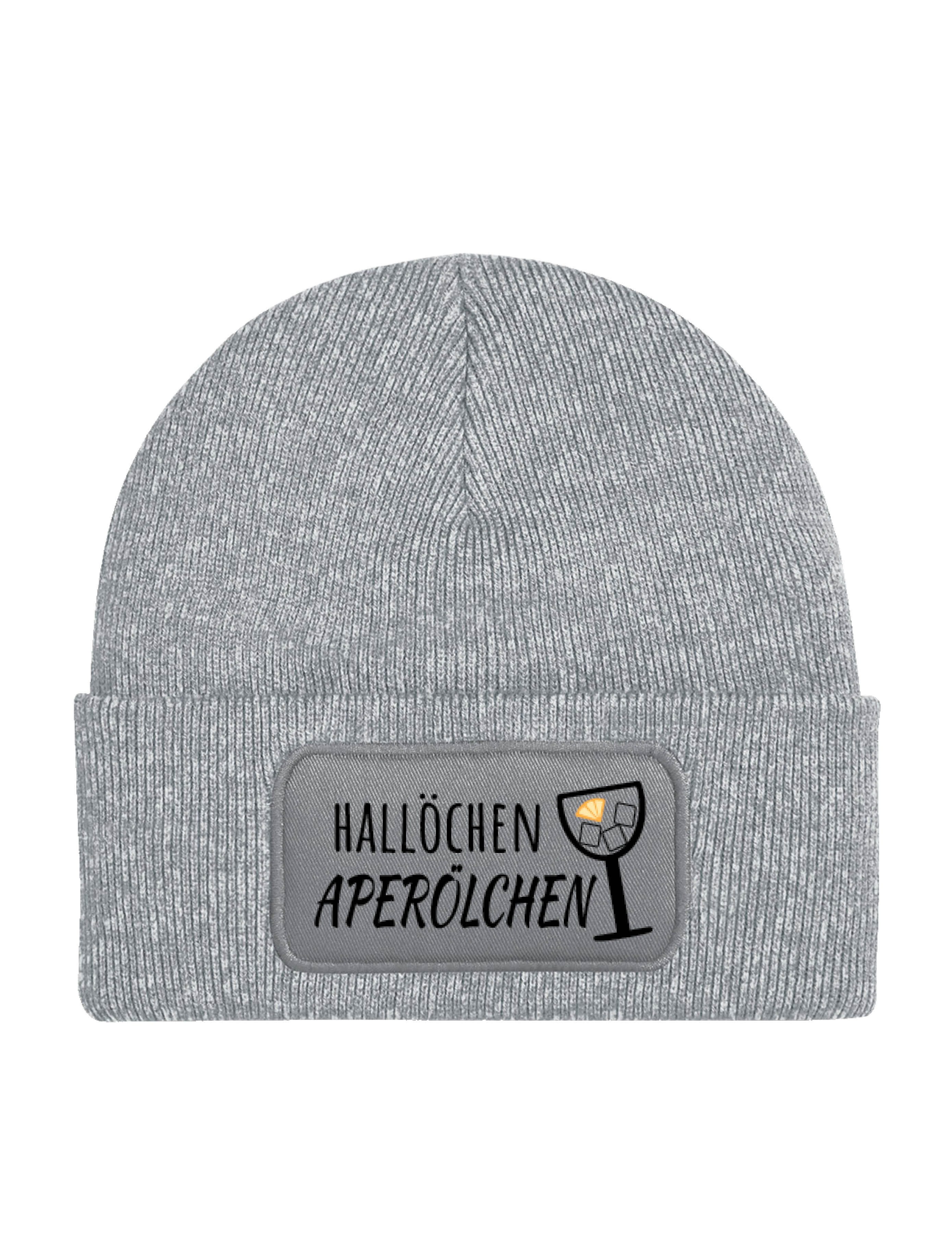 Beanie Unisex "Hallöchen Aperölchen" Beanie Mütze für Damen & Herren Geschenk