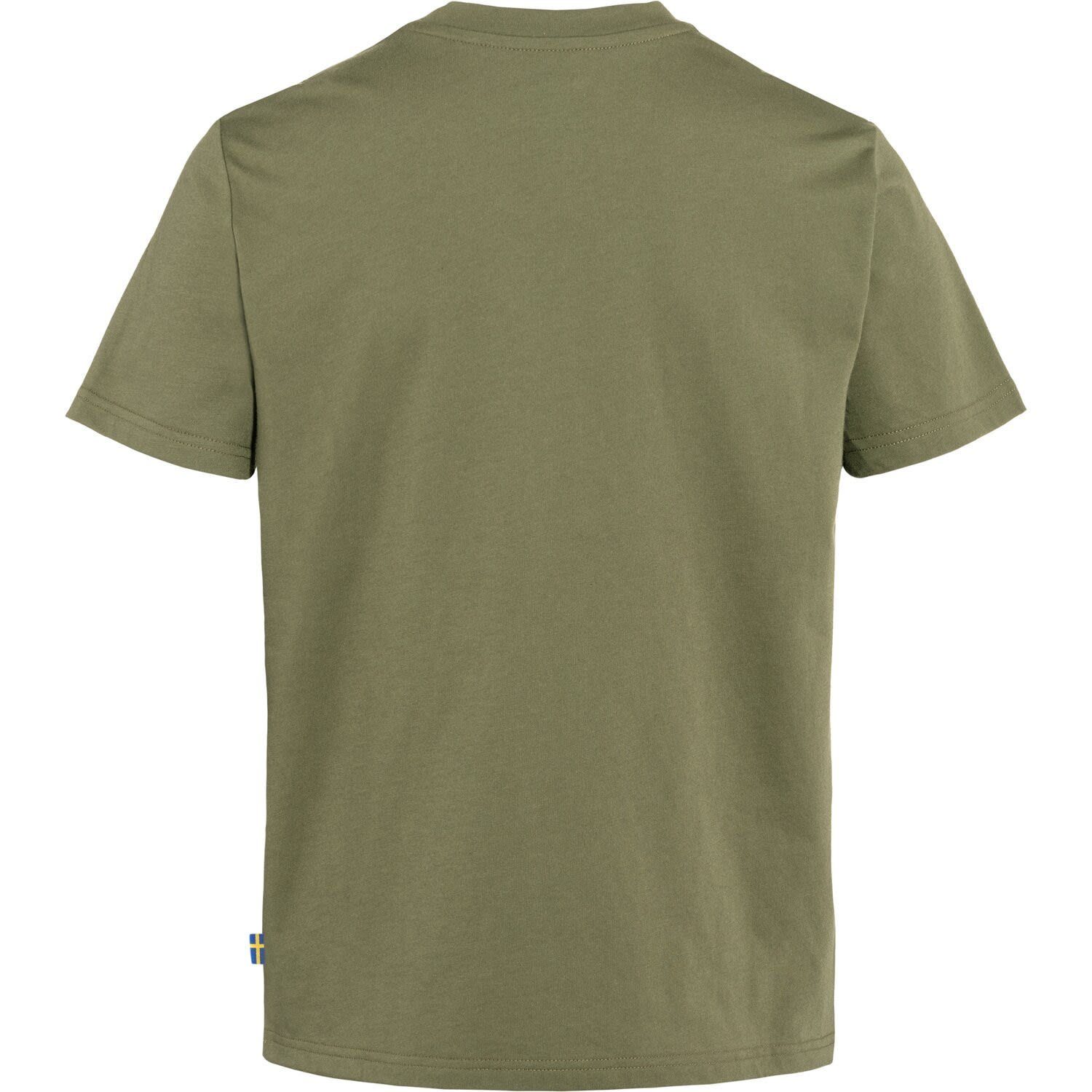 Green Kurzarm-Shirt W Fox Logo Fjällräven T-Shirt Tee Damen Fjällräven Boxy