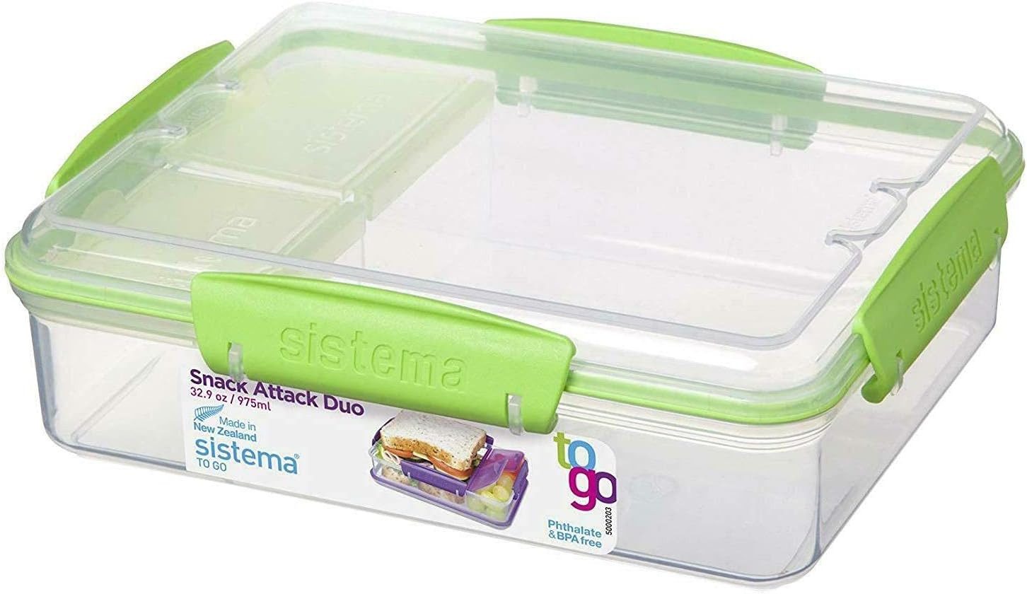sistema Aufbewahrungsbox Sistema 975ml Snack Attack Duo To Go
