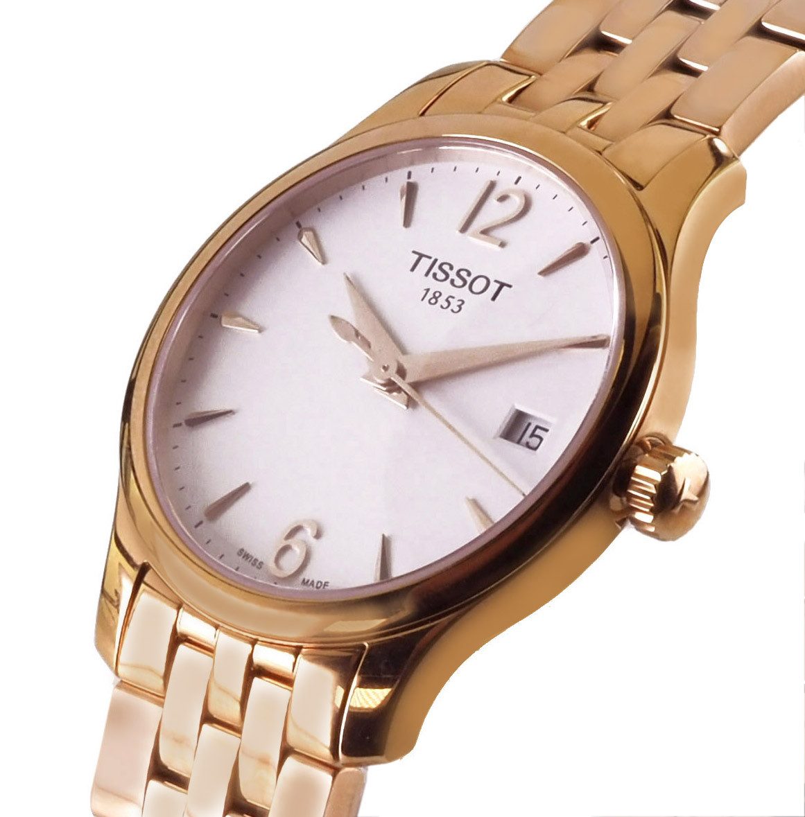 Tissot Schweizer Uhr Damen Uhr 33 mm Ø T0632103303700 Tradition Tradition, Saphirglas