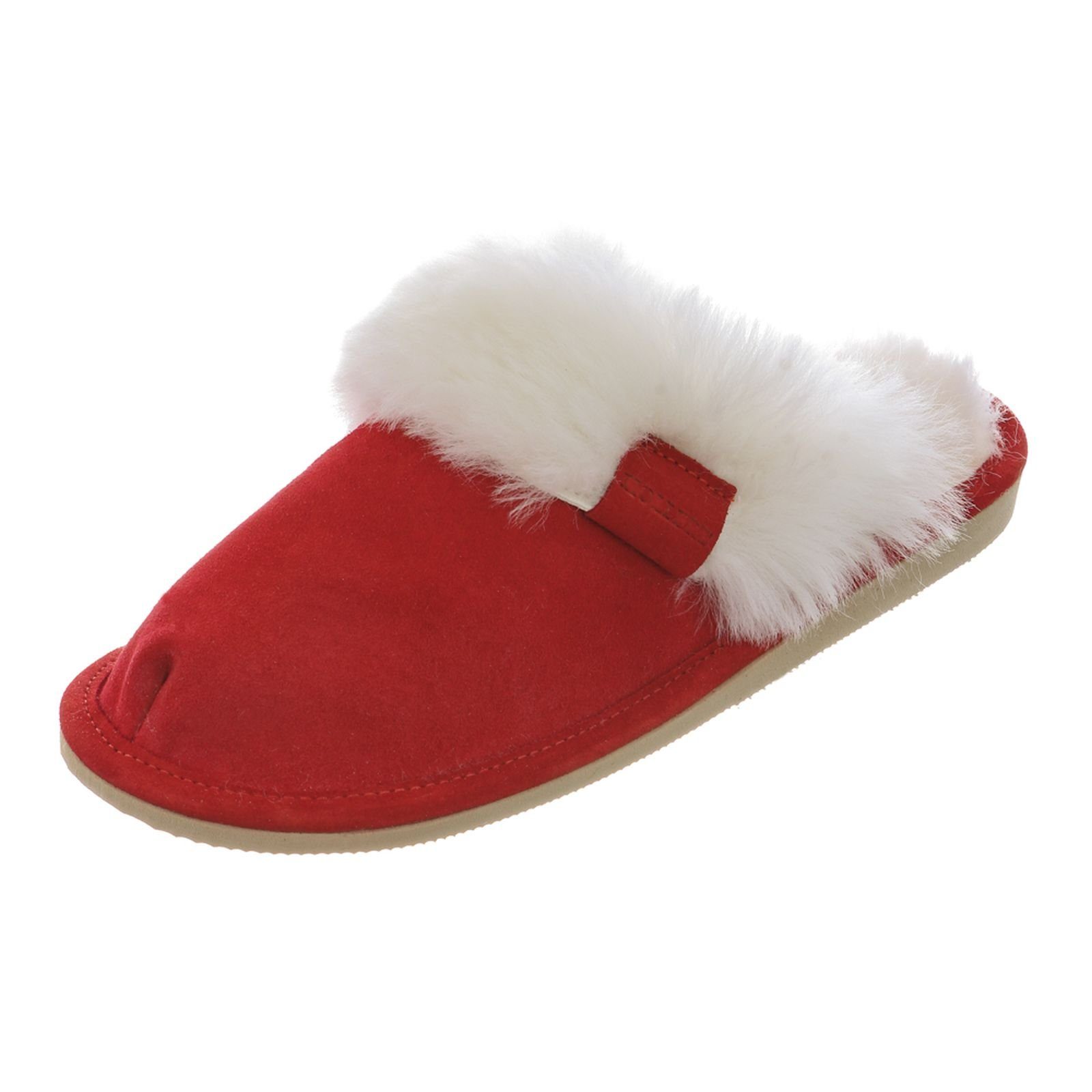 Hollert Hausschuh Pantoffel Damen Puschen Malibu Hausschuhe Merino Schaffell Echtleder