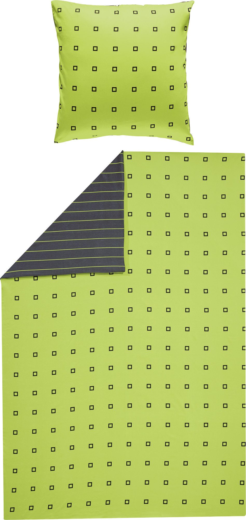 Erwin Müller Bettwäsche Wendebettwäsche, Mako-Satin, Grafik