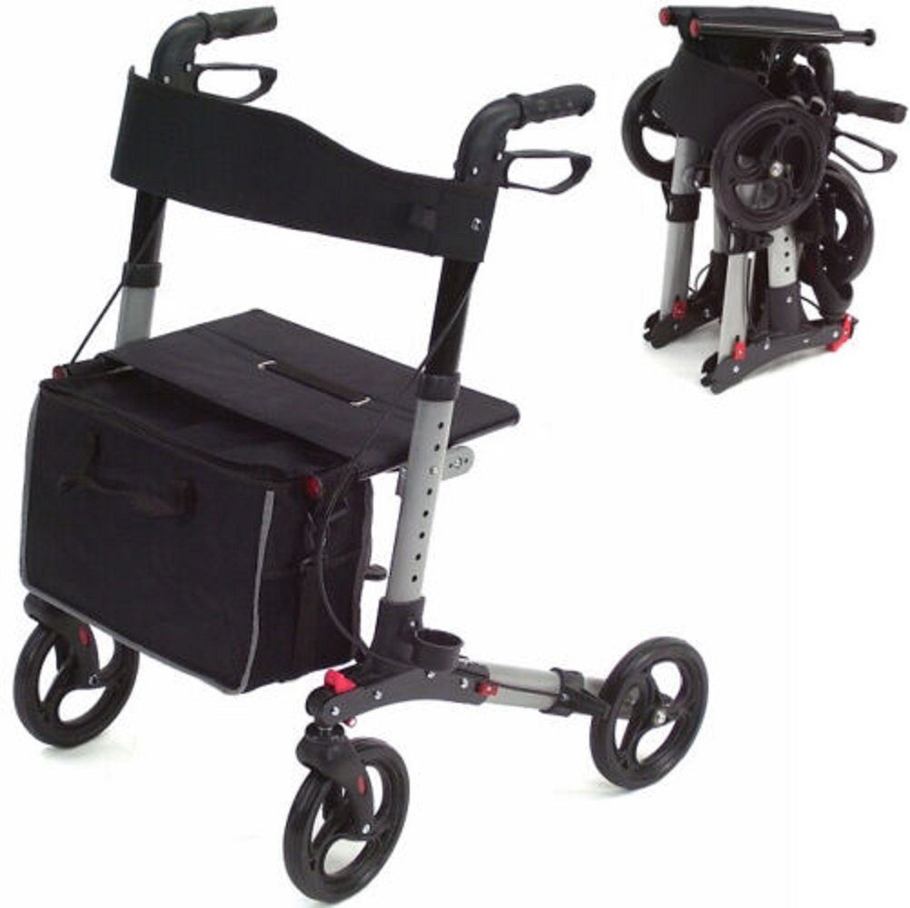 Apex Rollator Rollator Alu klappbar Leichtgewichtsrollator Gehhilfe Gehwagen 55970