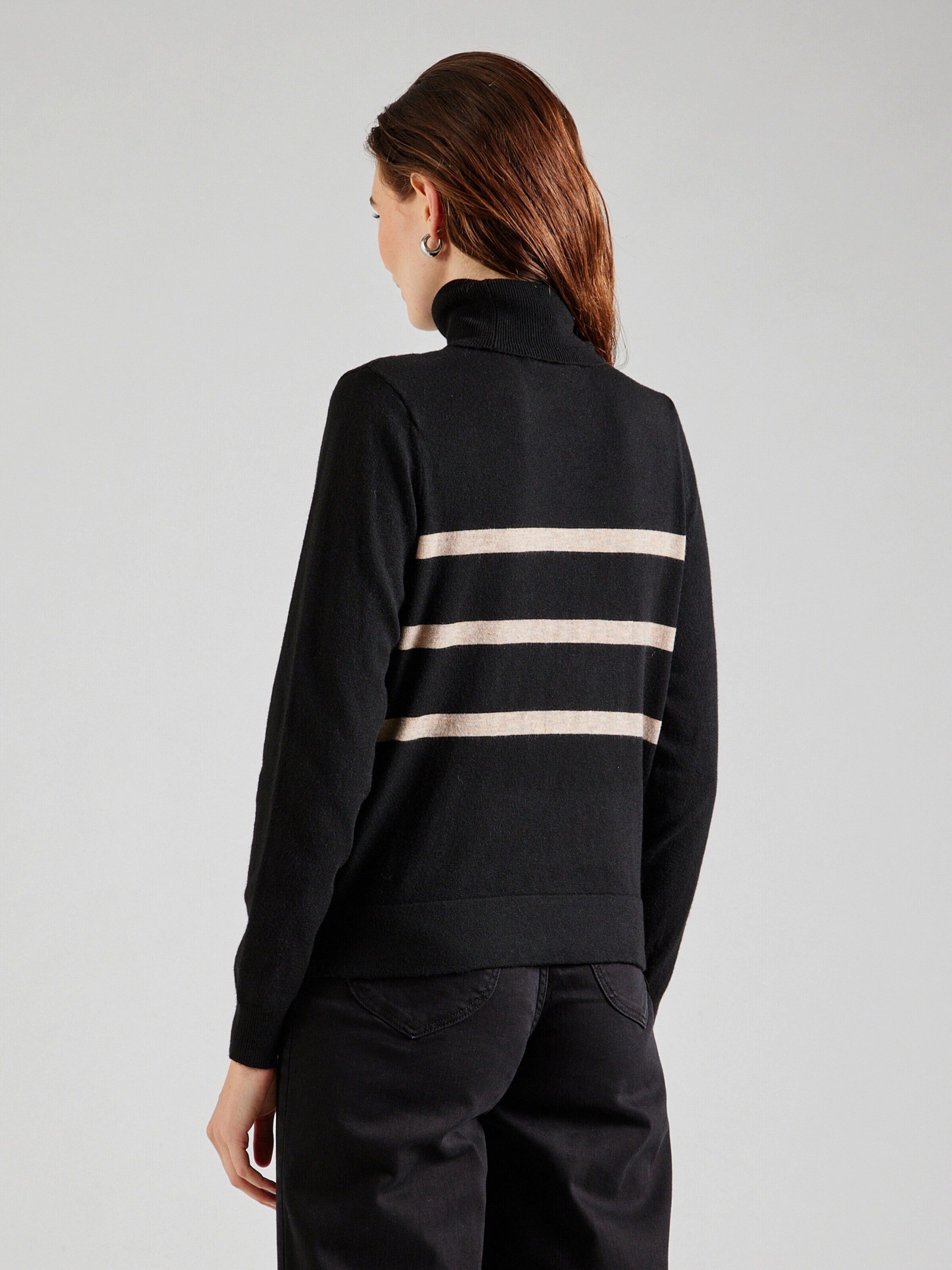 Vila Rollkragenpullover Kerry (1-tlg) Plain/ohne Details