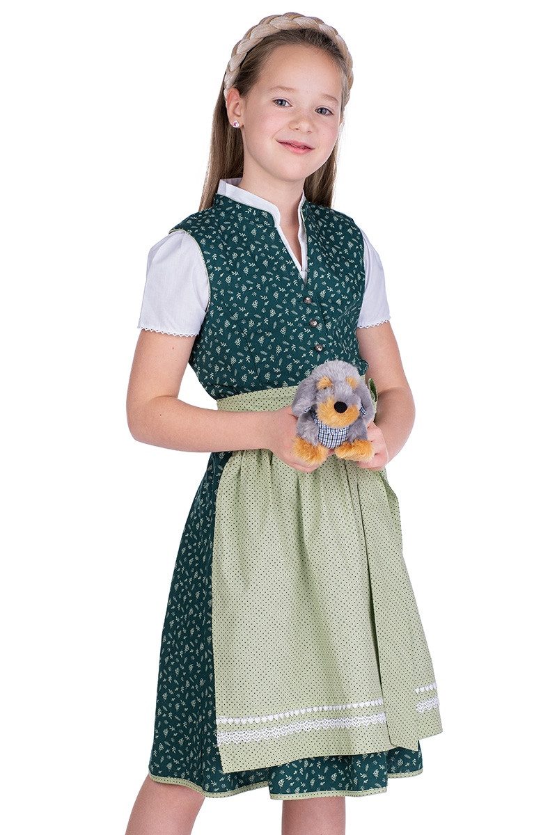 Isar-Trachten Trachtenbluse Dirndlbluse Kinder - ELISE - weiß