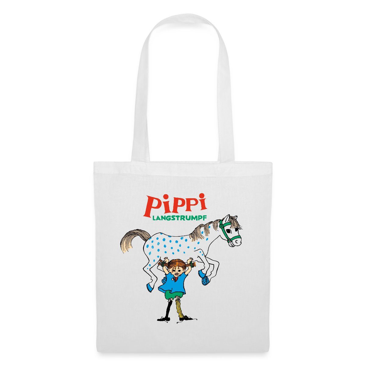 Henkeltasche Pippi Langstrumpf Pippi Hebt Kleiner Onkel Stoffbeutel