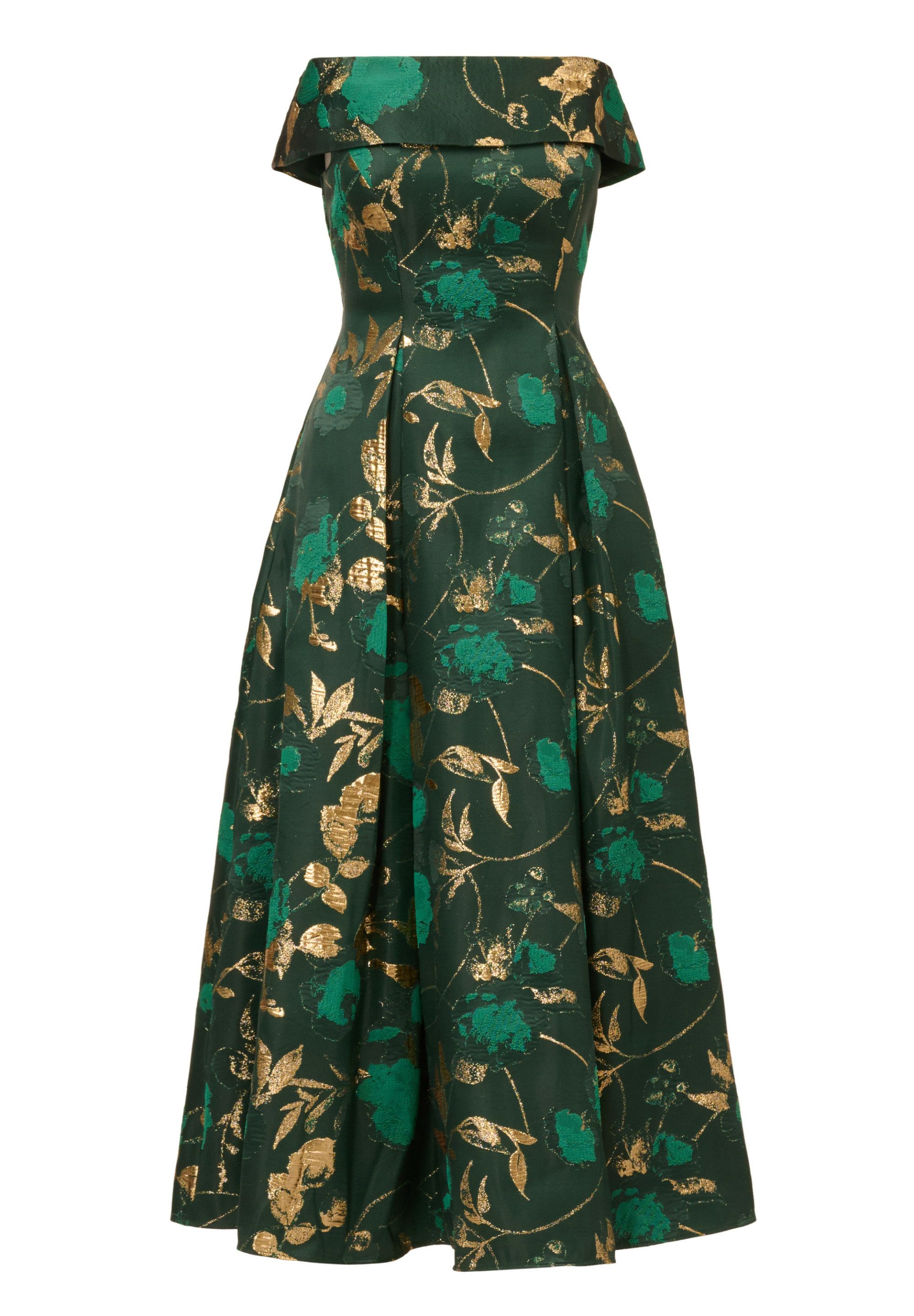 Adrianna Papell Abendkleid Off Shoulder Midi Dress Tailliert, figurbetont, günstig online kaufen