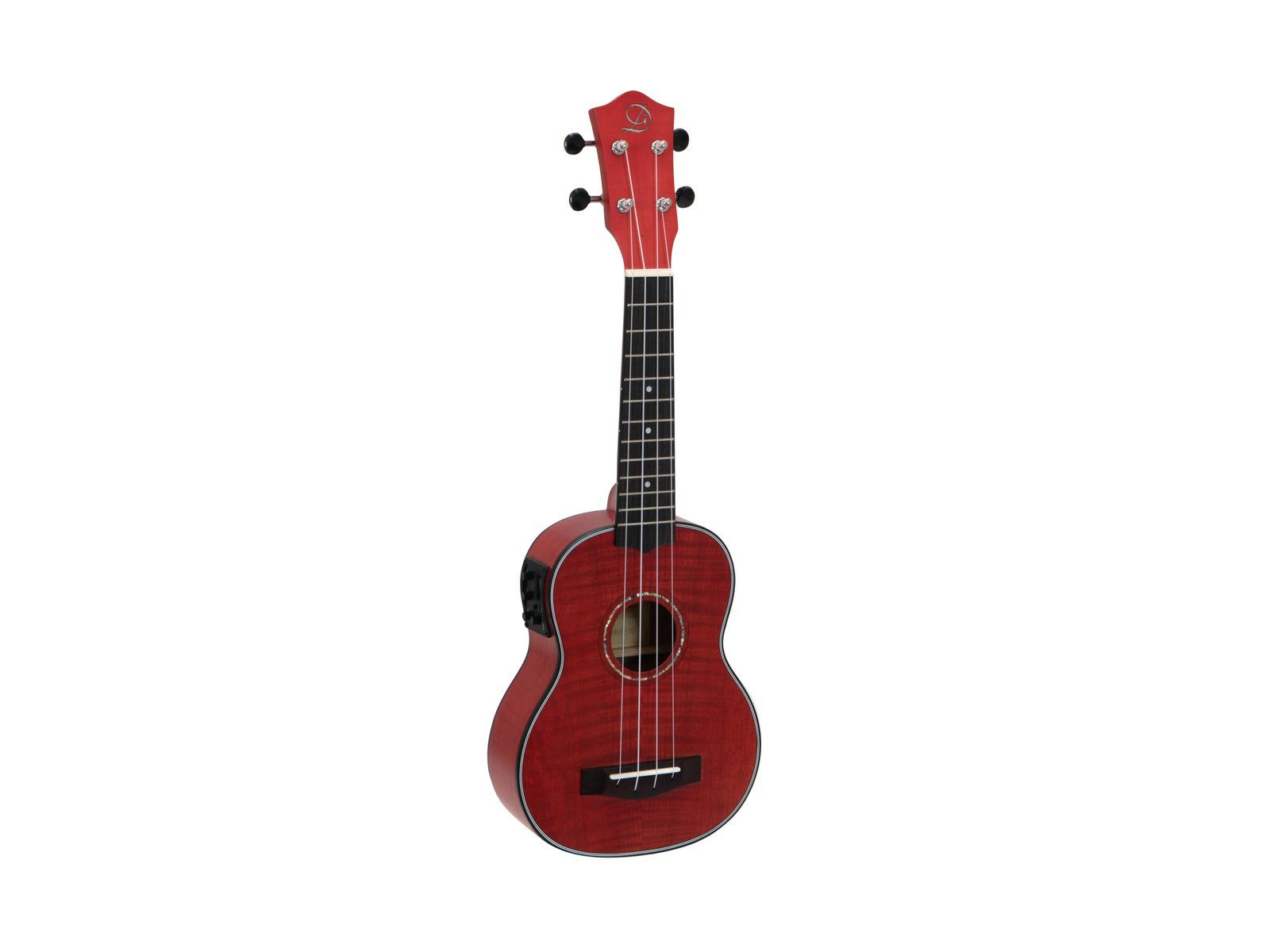 Ukulele DIMAVERY UK-100 Sopran-Ukulele, flamed red