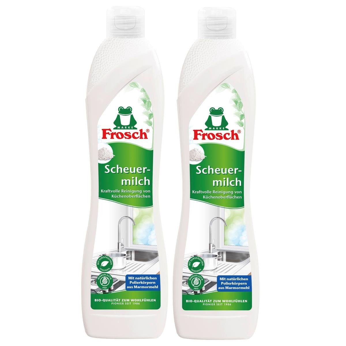 FROSCH Frosch Scheuermilch Classic 500ml - Kraftvolle Reinigung für Küche (2e Küchenreiniger