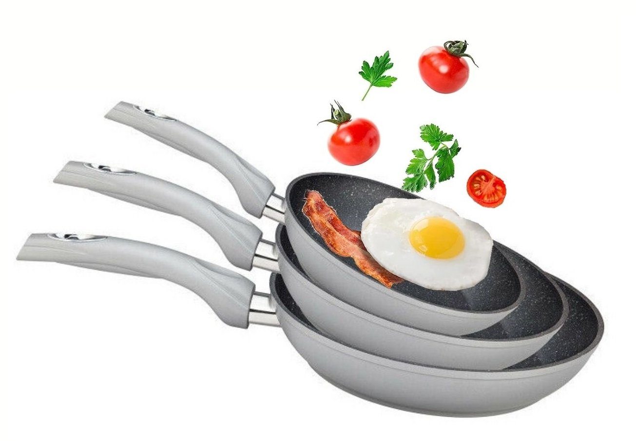 Cheffinger Сковороды-Set 3er Сковородыset Induktion Set Antikratz Жаровни Pfanne Induktions, (3-tlg)