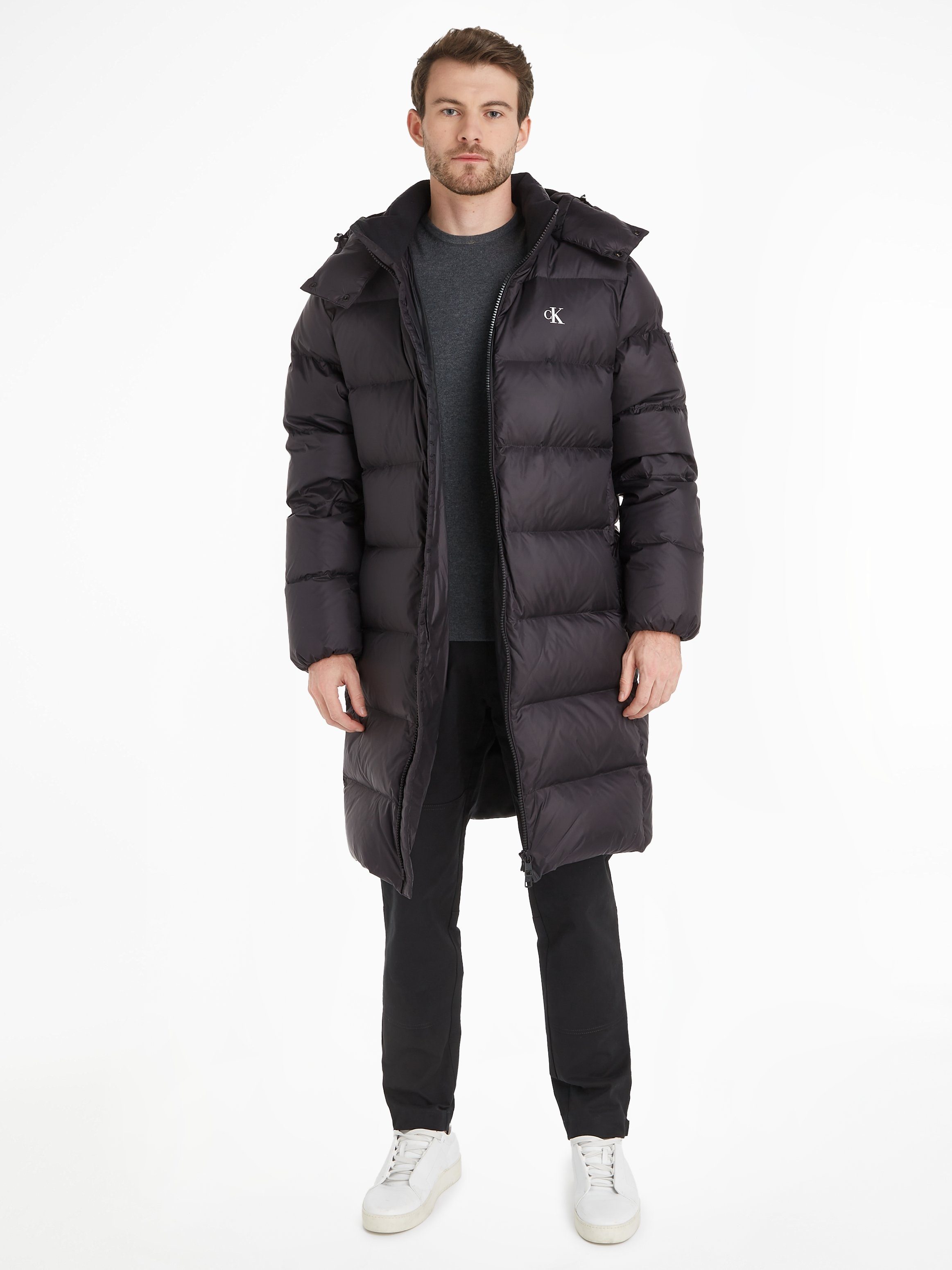 Calvin Klein Jeans Daunenjacke ESSENTIALS DOWN LONG PARKA Ck Black | Übergangsjacken