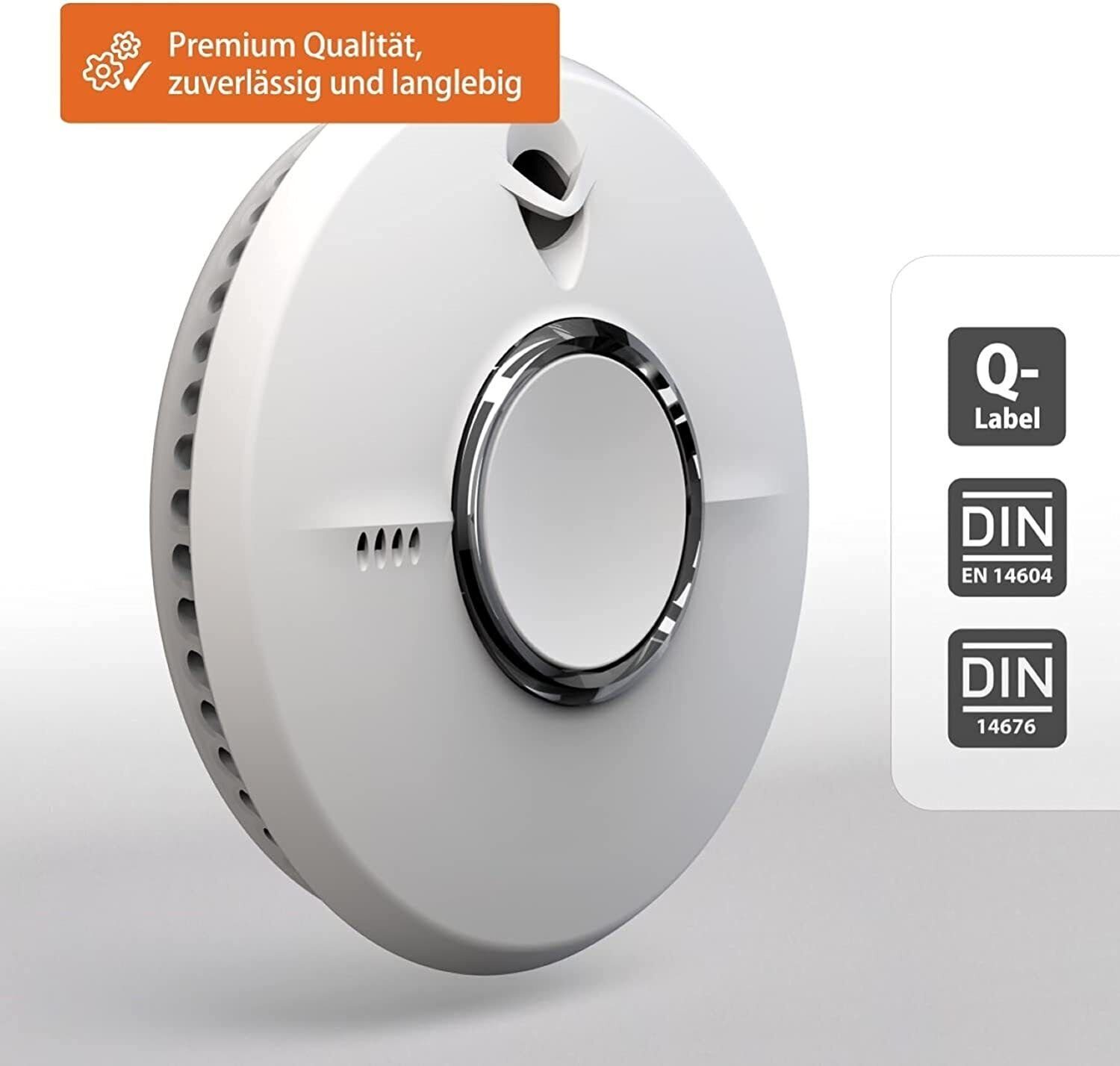 Defactoshop ST-622-DET Q-Label Rauchmelder 10 Jahre Batterie Lebensdauer, P-Line Rauchmelder (Lebensdauer von 10 Jahren)