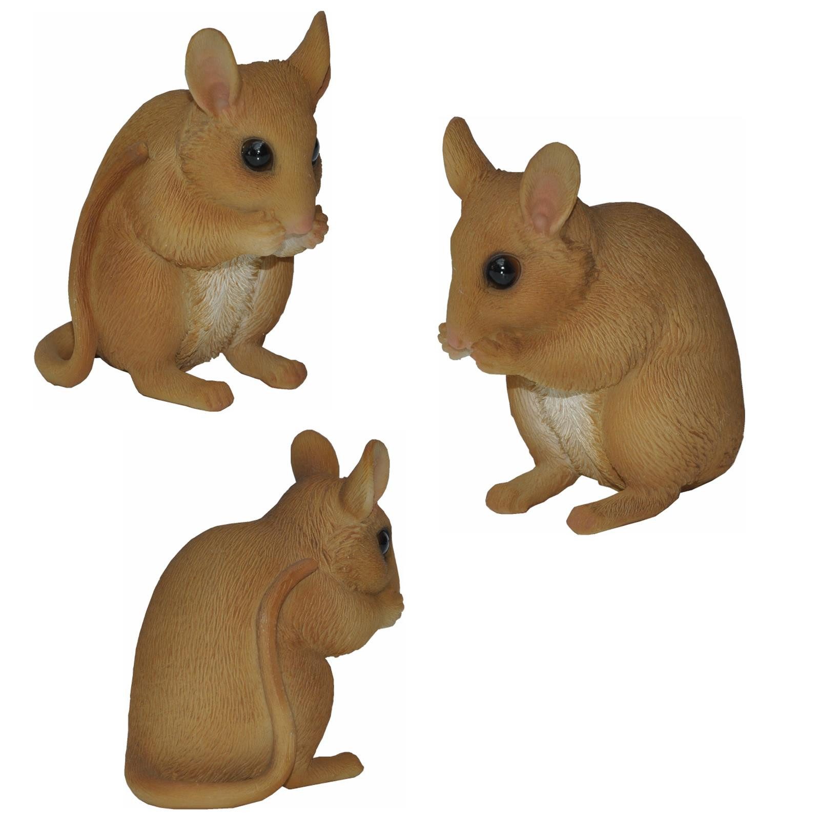 dazikemo Gartenfigur Dekofigur Gartenfigur Maus