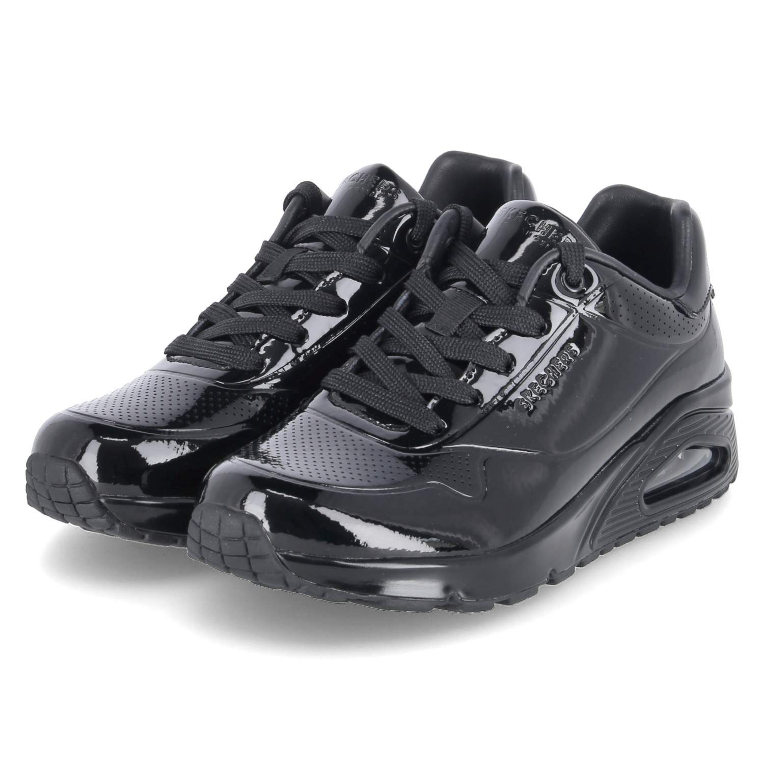 Skechers Skechers 177142 BBK Damen Lackleder schwarz Schnürschuh günstig online kaufen
