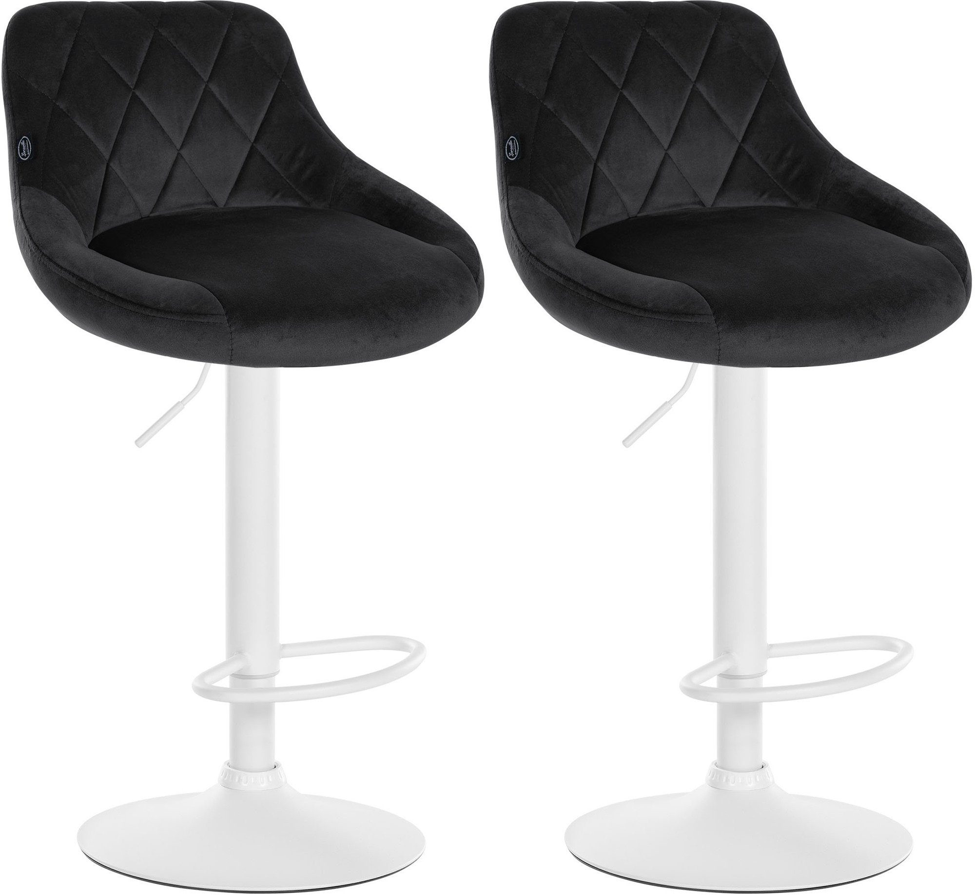 CLP Barhocker Lazio Samt (2er Set, günstig online kaufen