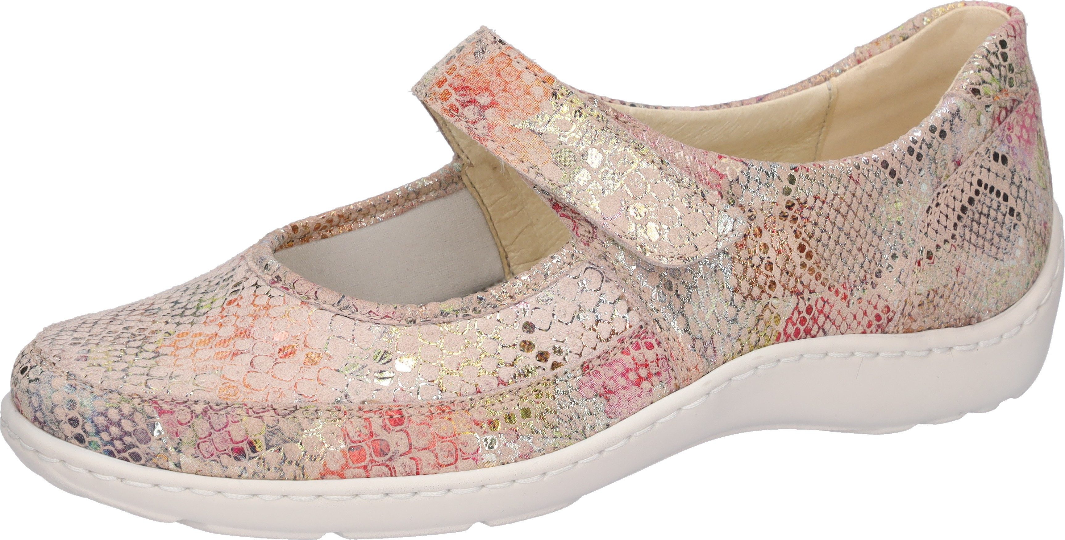 Waldläufer HENNI Soft Riemchenballerina Schlupfschuh, Klettschuh, Komfortschuh mit Klettriegel, H-Weite