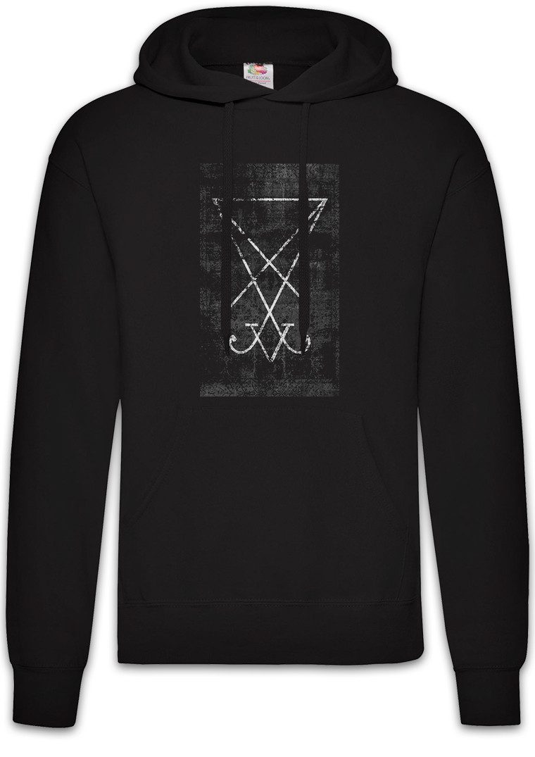 Urban Backwoods Hoodie Tarot Sigil of Lucifer Herren Hoodie Karte Karten card Siegel Luzifer (1-tlg) Satan 666 Crowley Teufel