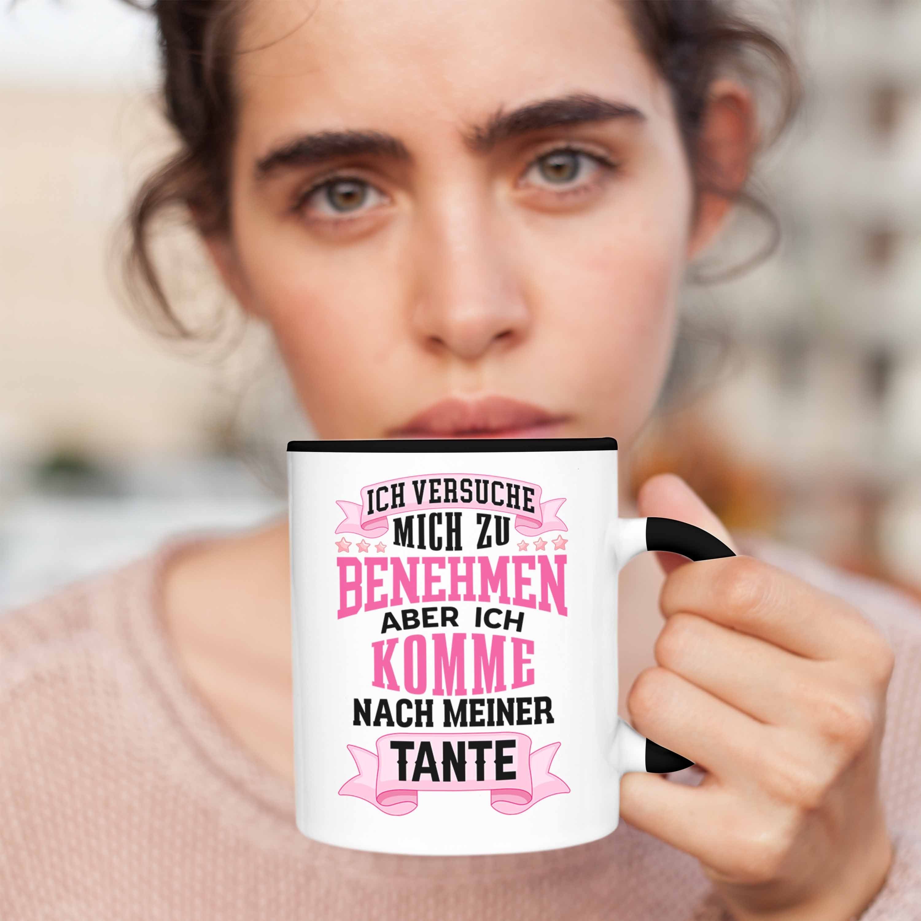 Lustige Trendation Geschenkidee - von Schwarz für Tasse Tasse Neffin Tante Geschenk Trendation