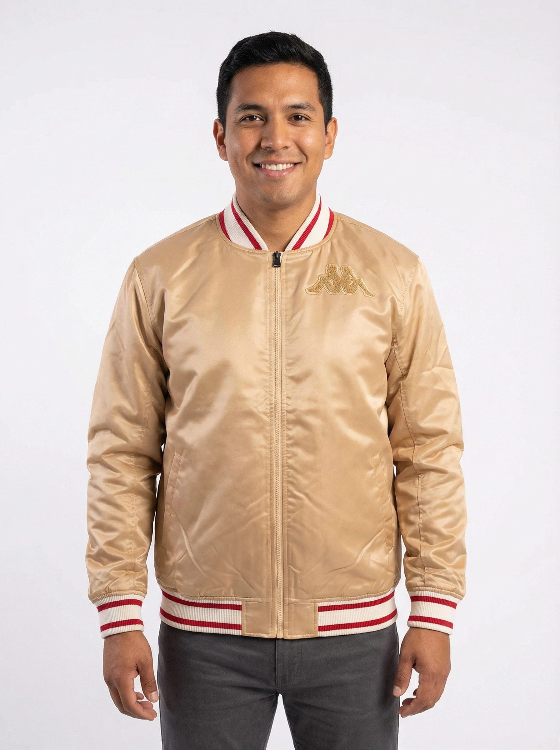 Kappa Sommerjacke Satin Jacket, Logo Aston beige lt
