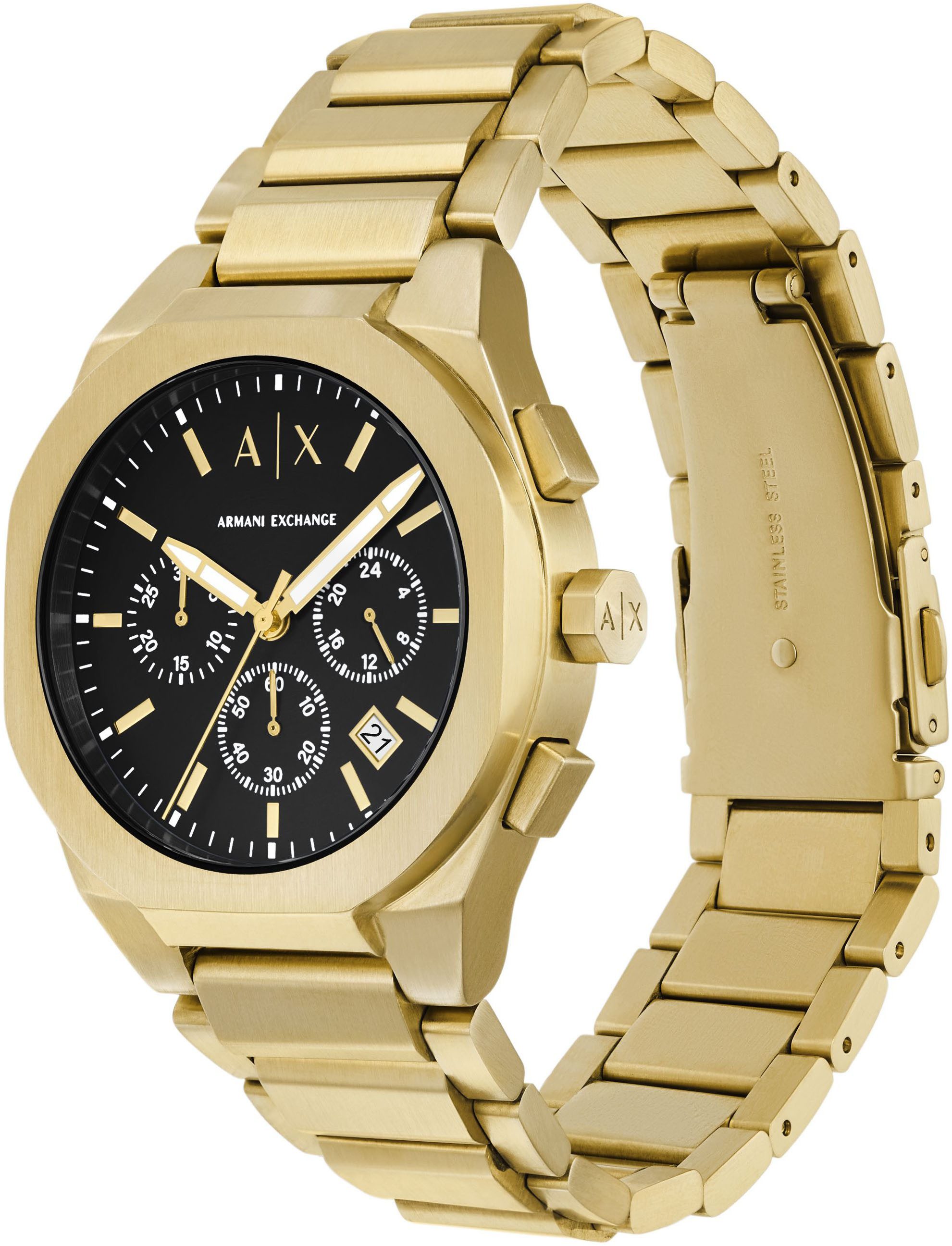 ARMANI EXCHANGE Chronograph SYNC AX4180, Armbanduhr, Herrenuhr, Edelstahlar günstig online kaufen