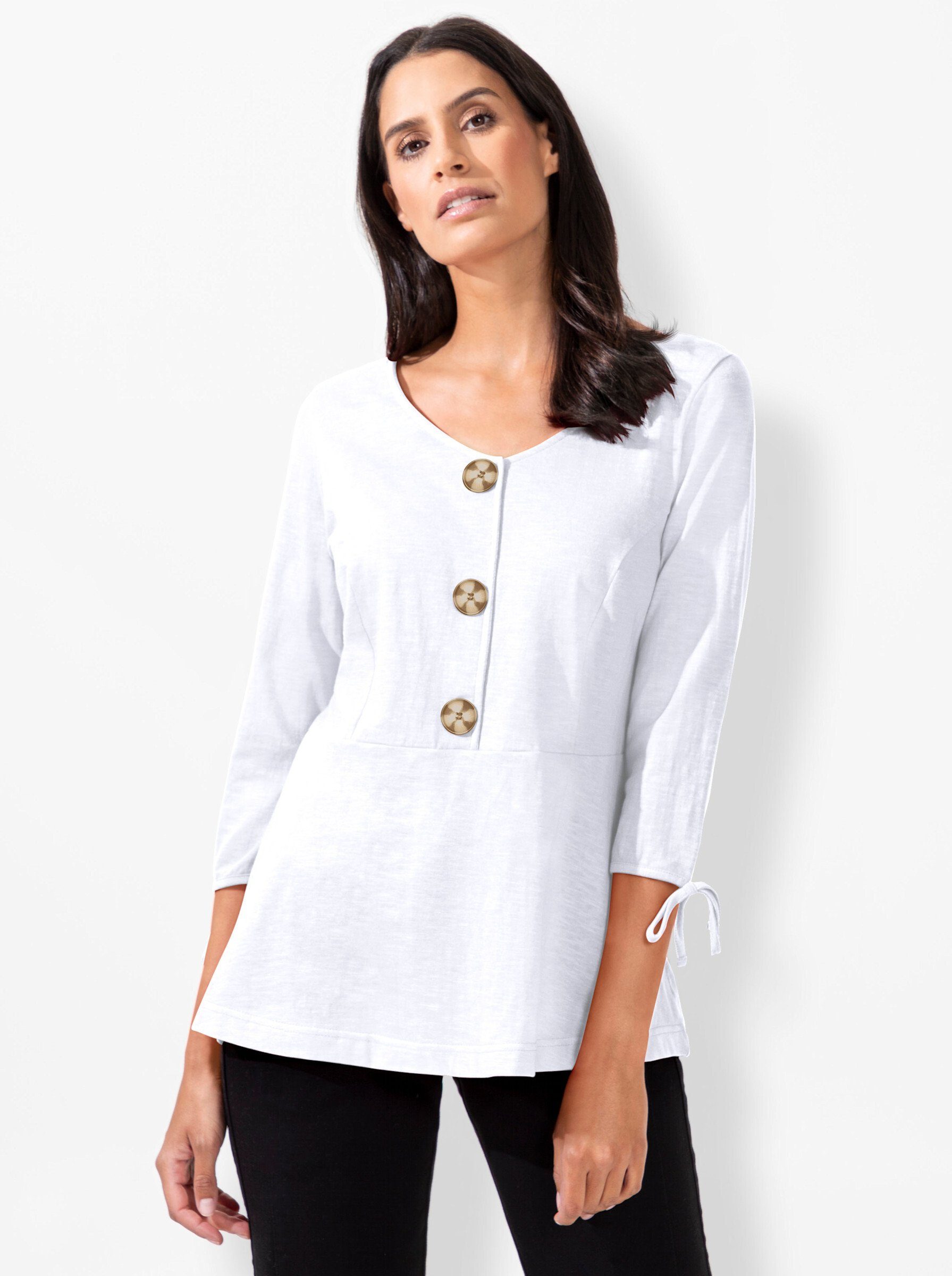 Inspirationen 3/4-Arm-Shirt "Shirt", (1 tlg.) günstig online kaufen