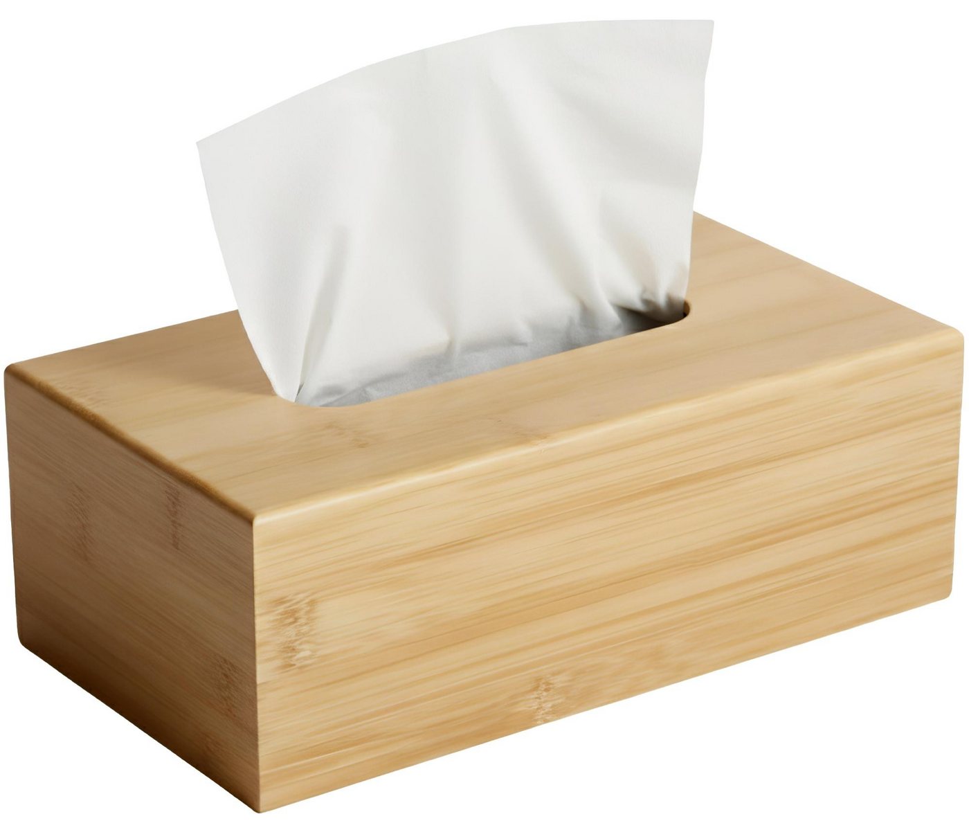 CLP Aufbewahrungsbox Kalmia (1er), Bambus, für Kosmetik- und Taschentücher