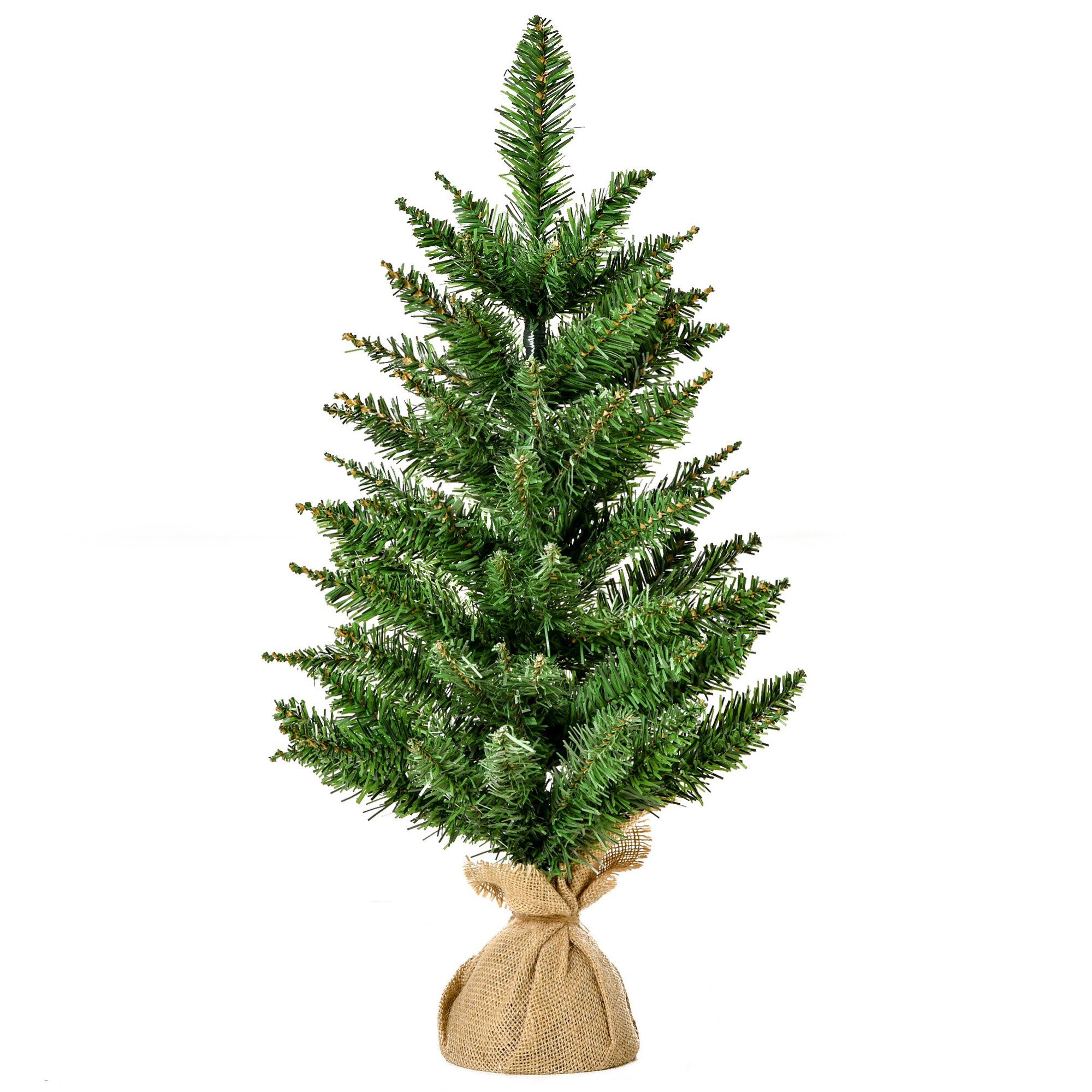HOMCOM Künstlicher Weihnachtsbaum Mini Weihnachtsbaum mit künstlichem Schnee, mit Zementständer, Kunsttanne, 44 x 60 cm (BxH), grün. Reduzierter Preis € 17,90. Unverbindliche Preisempfehlung € 19,90