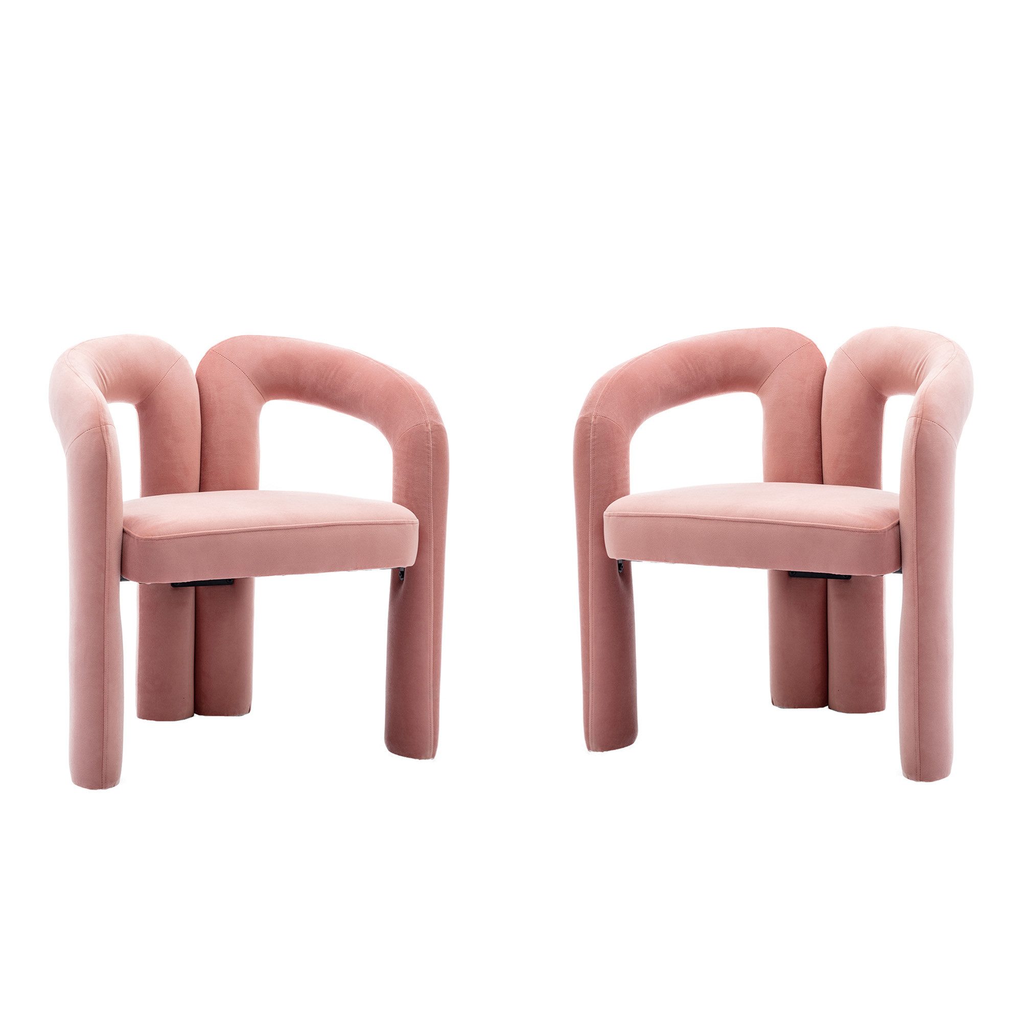KLAM HOME Esszimmerstuhl Samt moderne Design günstig online kaufen