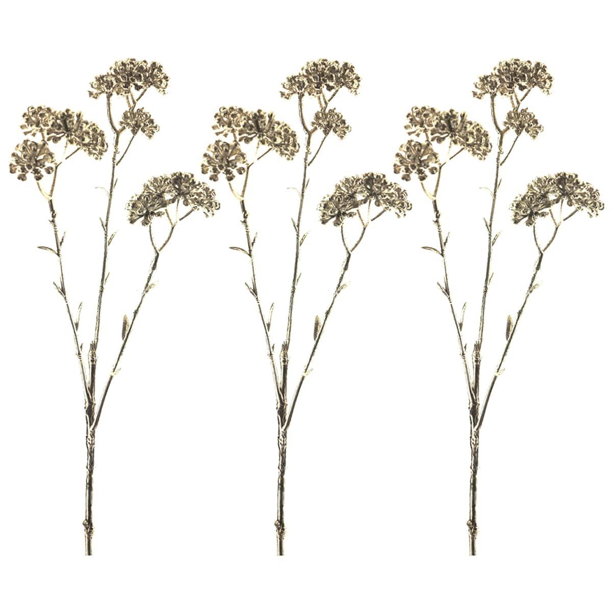 Kunstblume Tolle künstliche Girlande mit Beeren in champagner 3er 43 cm, matches21 HOME & HOBBY, Höhe 43 cm Beige