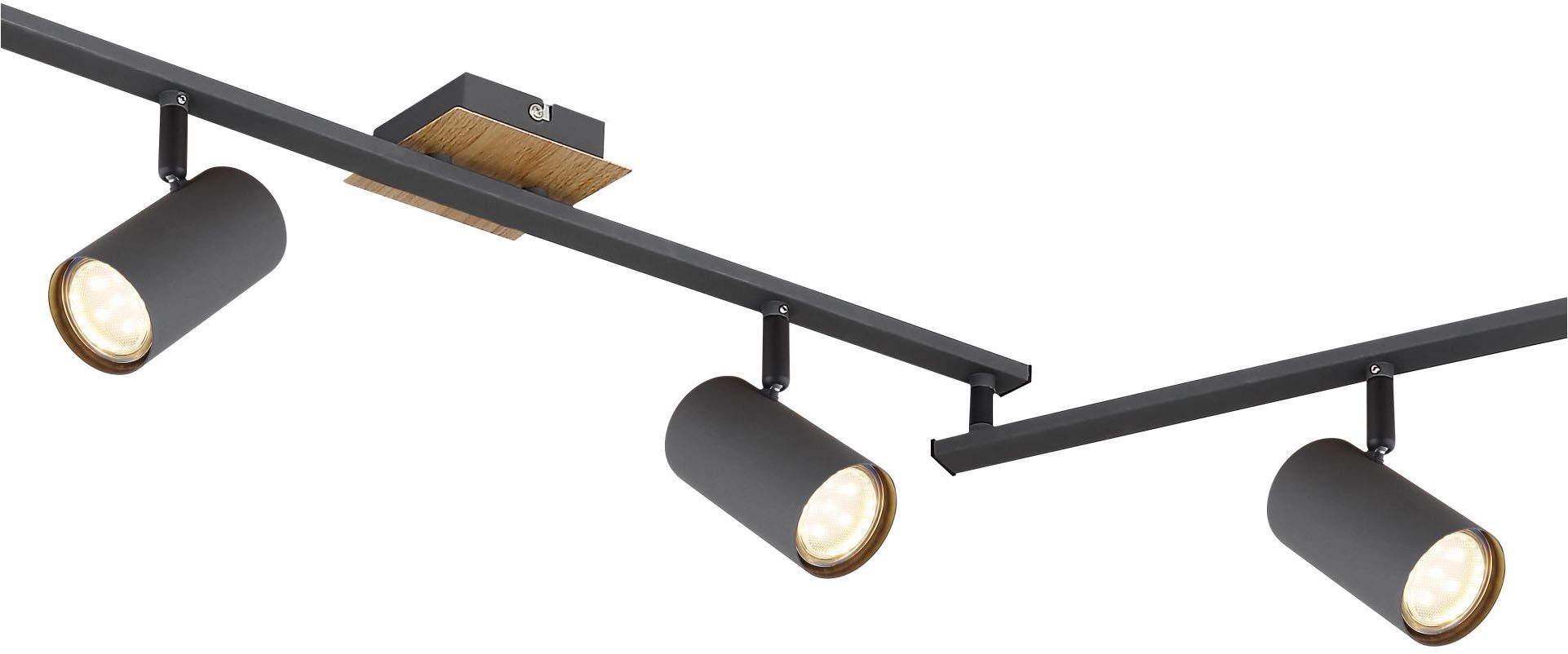 GLOBO LIGHTING Deckenstrahler ROBBY, ohne Leuchtmittel, Deckenspot, GU10 Fassung, Wohnzimmer, Flur