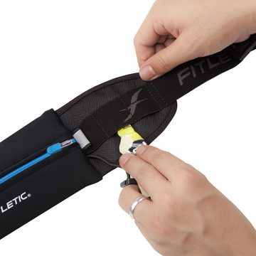 Fitletic Laufgürtel Laufgürtel "Ultimate 1" für Handy, Sportgürtel, Fitnessgürtel Premium Laufausrüstung